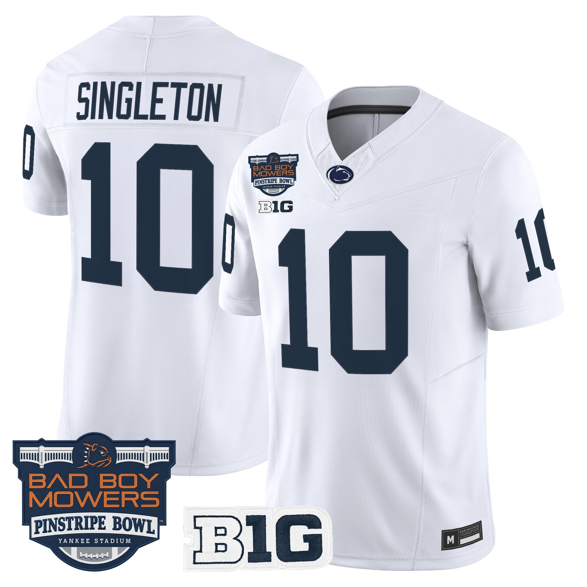 Men's Penn State Nittany Lions 2025 Pinstripe Bowl Vapor Limited Jersey V2 - All Stitched