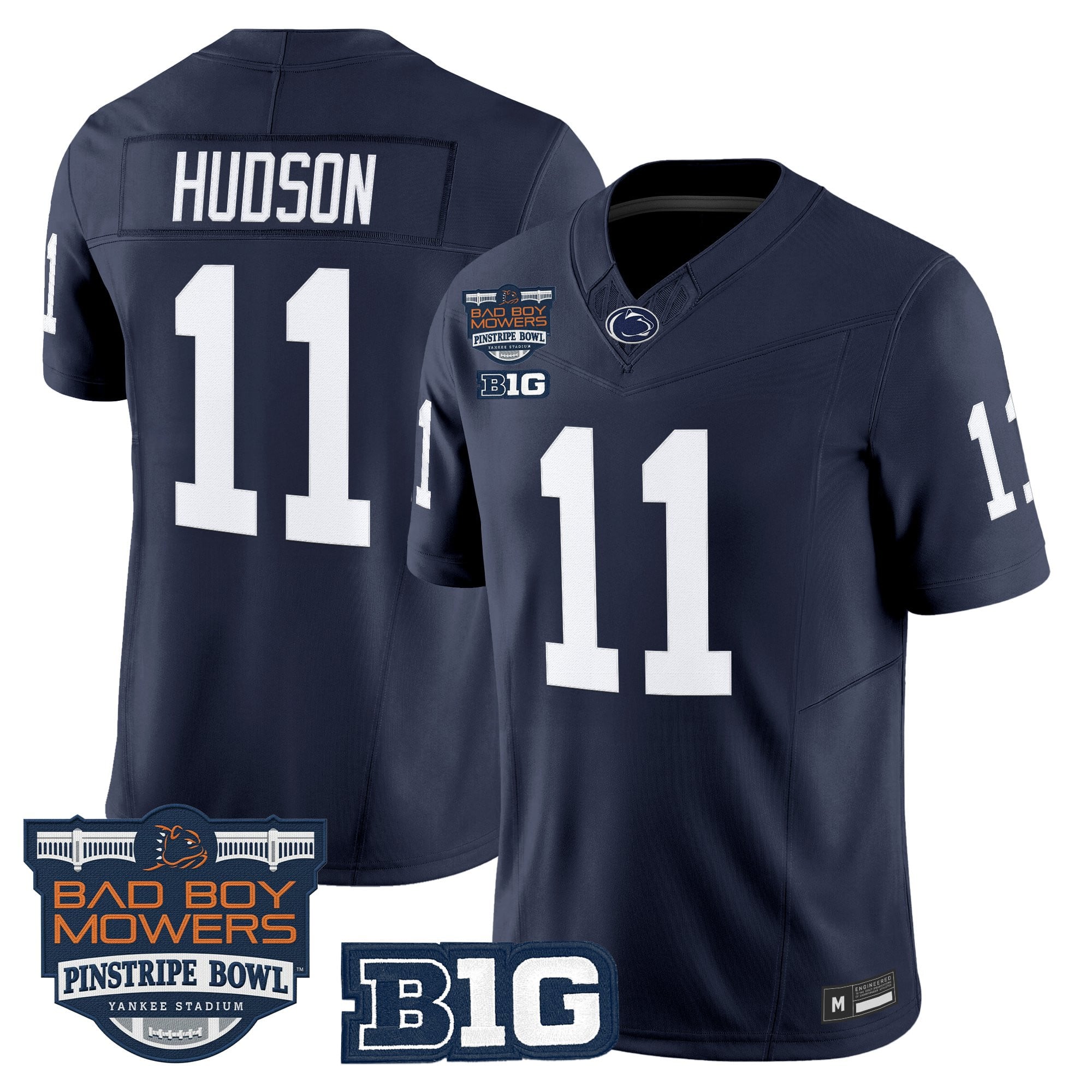 Men's Penn State Nittany Lions 2025 Pinstripe Bowl Vapor Limited Jersey V2 - All Stitched