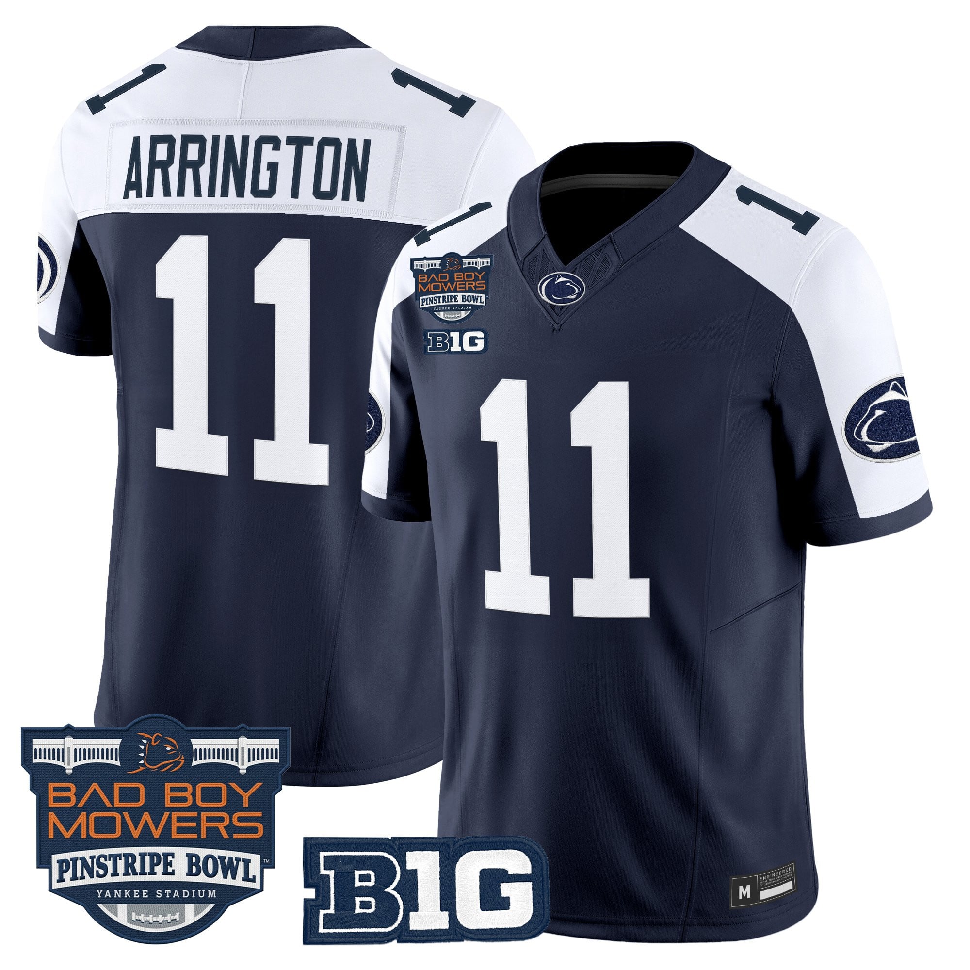 Men's Penn State Nittany Lions 2025 Pinstripe Bowl Vapor Limited Jersey V2 - All Stitched