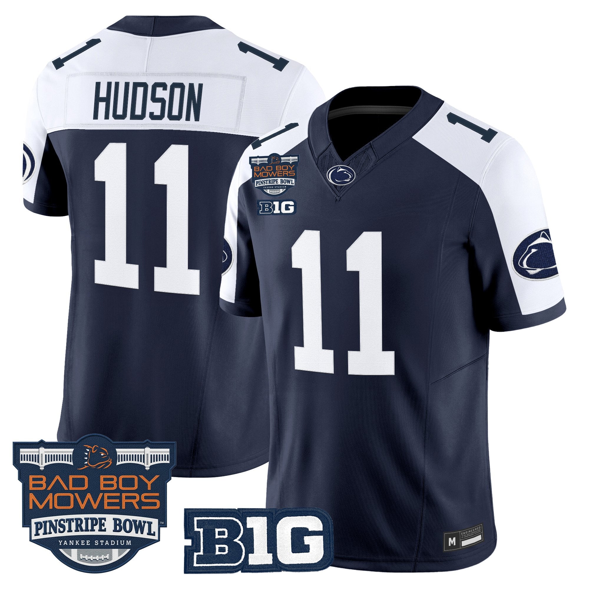 Men's Penn State Nittany Lions 2025 Pinstripe Bowl Vapor Limited Jersey V2 - All Stitched