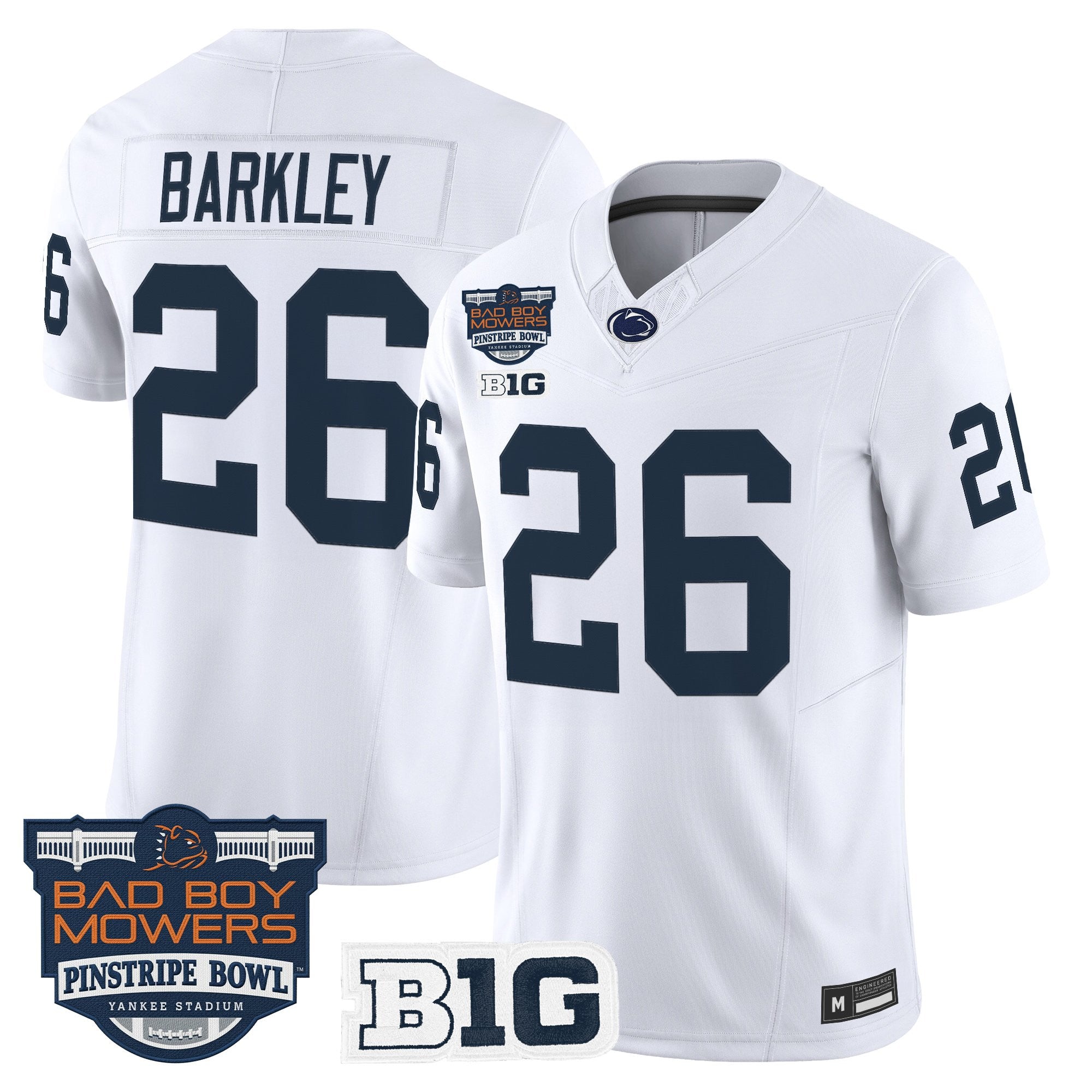 Men's Penn State Nittany Lions 2025 Pinstripe Bowl Vapor Limited Jersey V2 - All Stitched