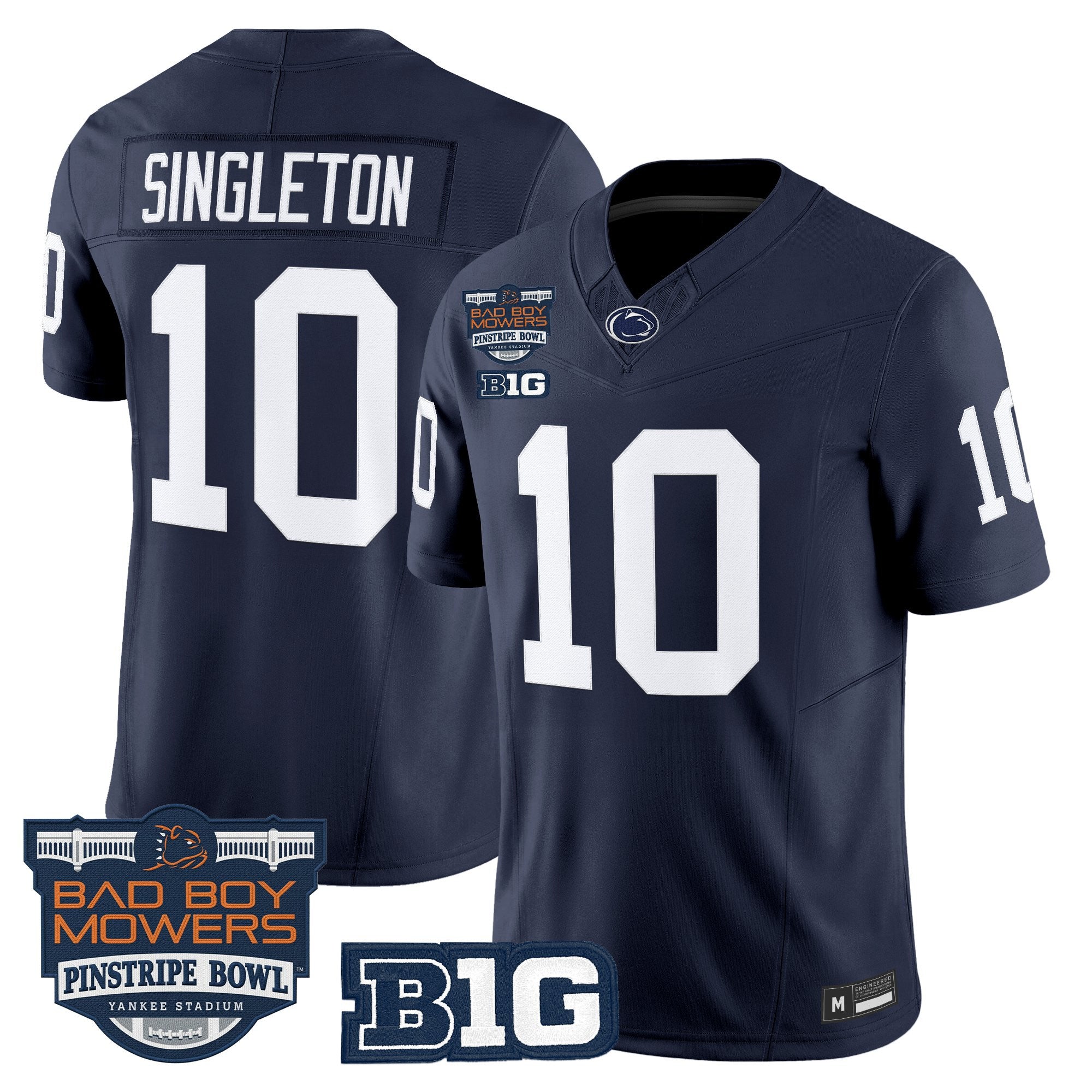 Men's Penn State Nittany Lions 2025 Pinstripe Bowl Vapor Limited Jersey V2 - All Stitched