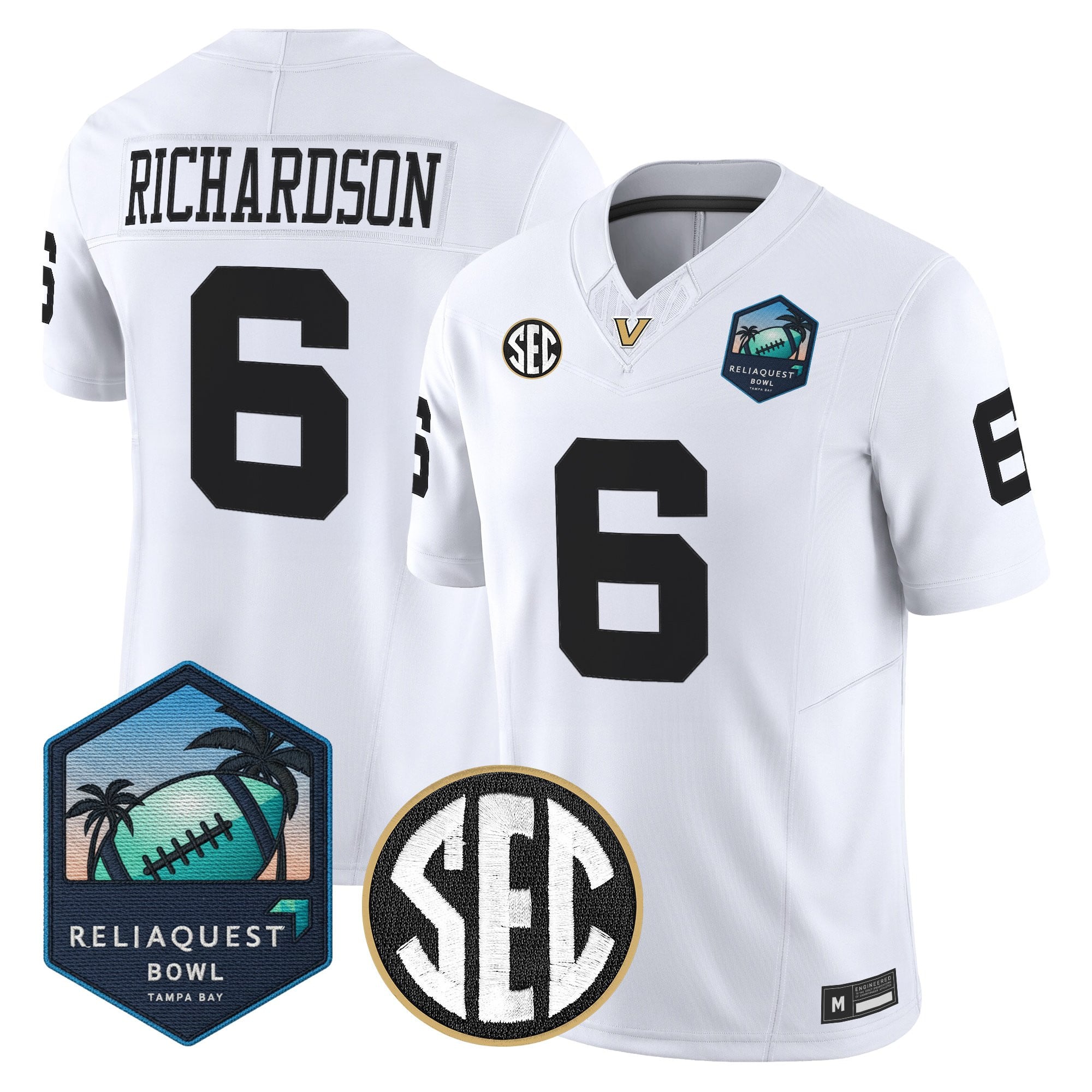 Men's Vanderbilt Commodores 2025 ReliaQuest Bowl Vapor Limited Jersey - All Stitched
