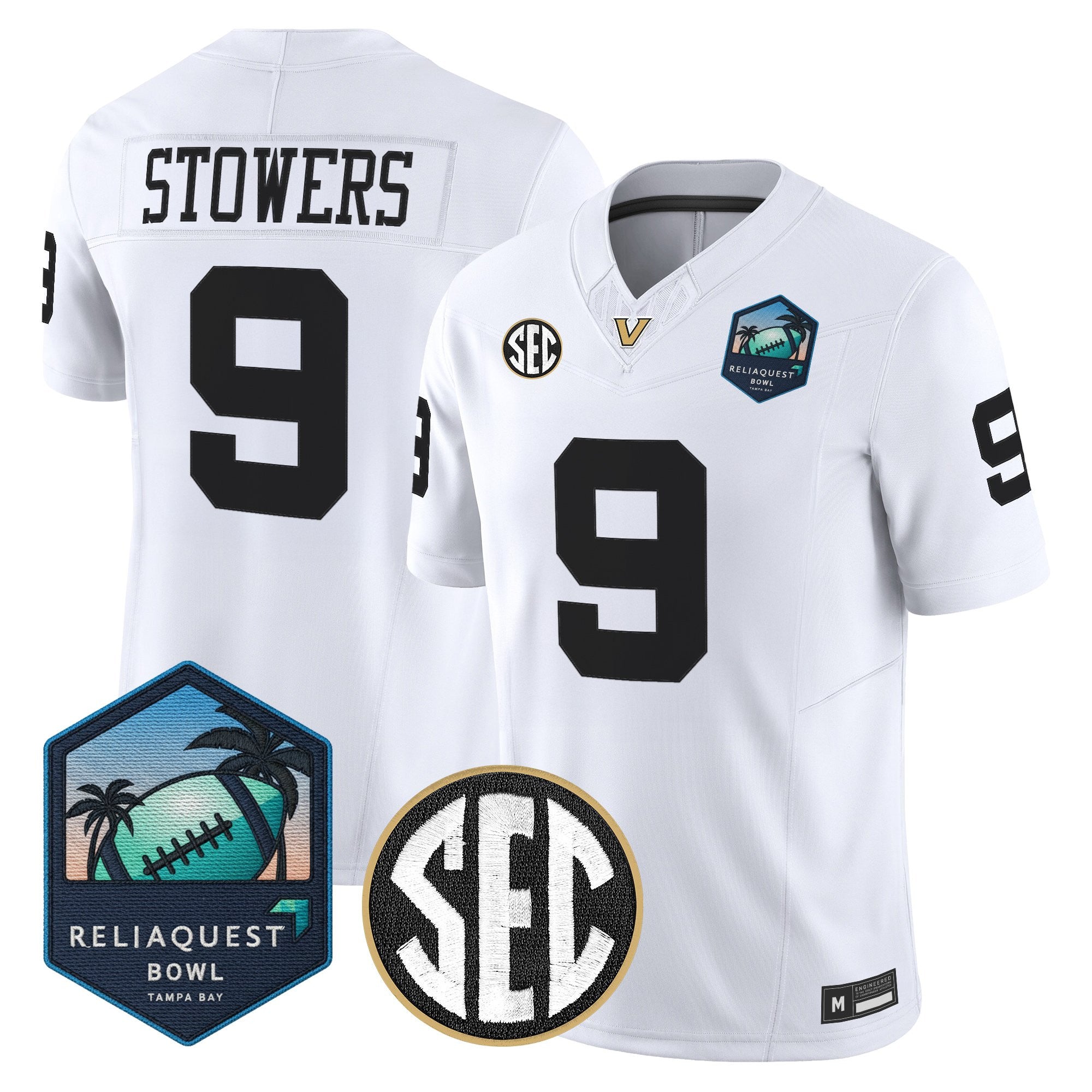 Men's Vanderbilt Commodores 2025 ReliaQuest Bowl Vapor Limited Jersey - All Stitched