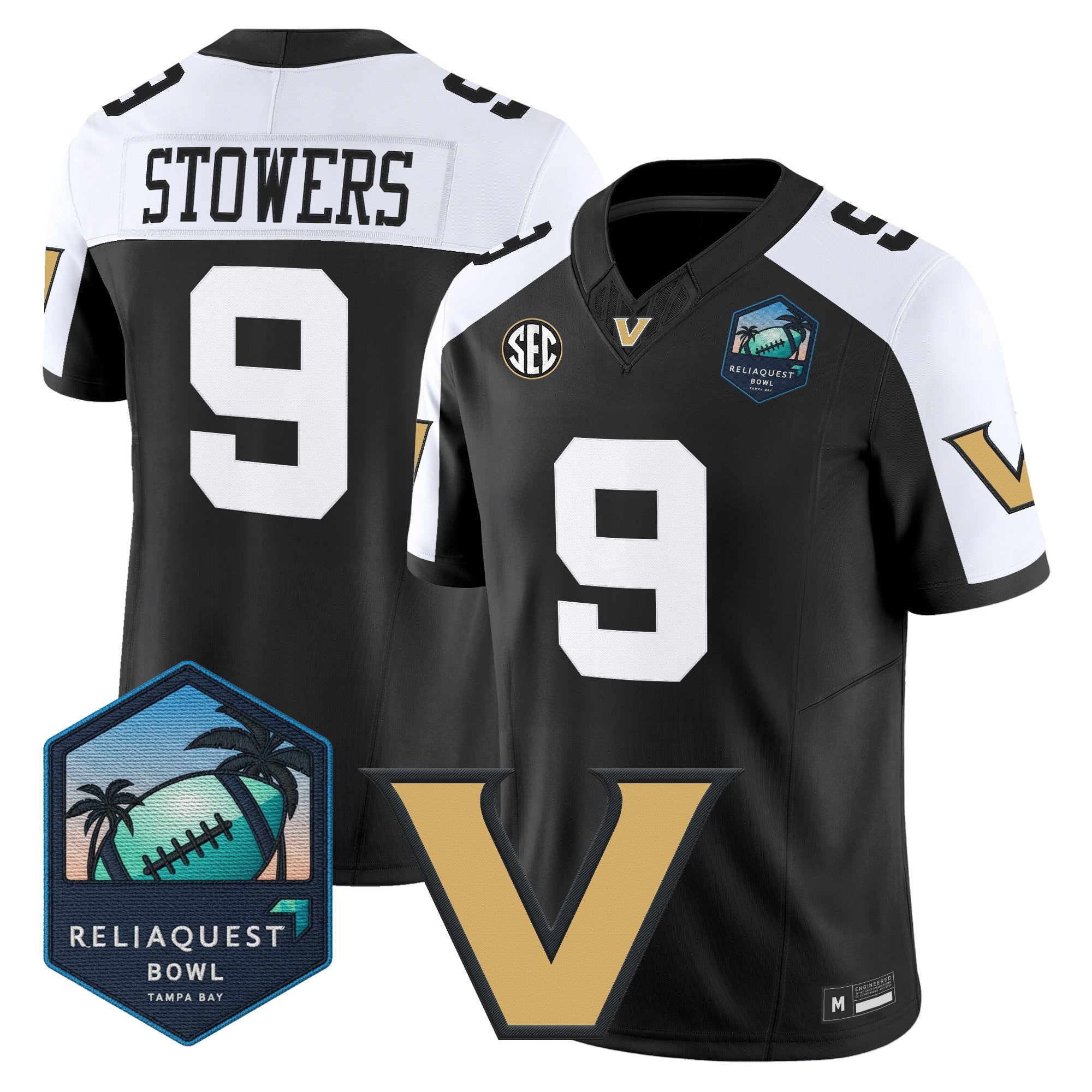 Men's Vanderbilt Commodores 2025 ReliaQuest Bowl Vapor Limited Jersey - All Stitched