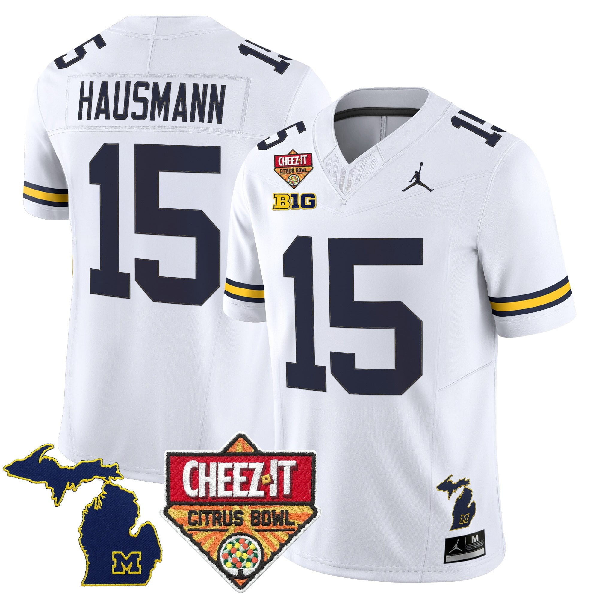 Men's Michigan Wolverines 2025 Cheez-It Citrus Bowl Vapor Limited Jersey - All Stitched