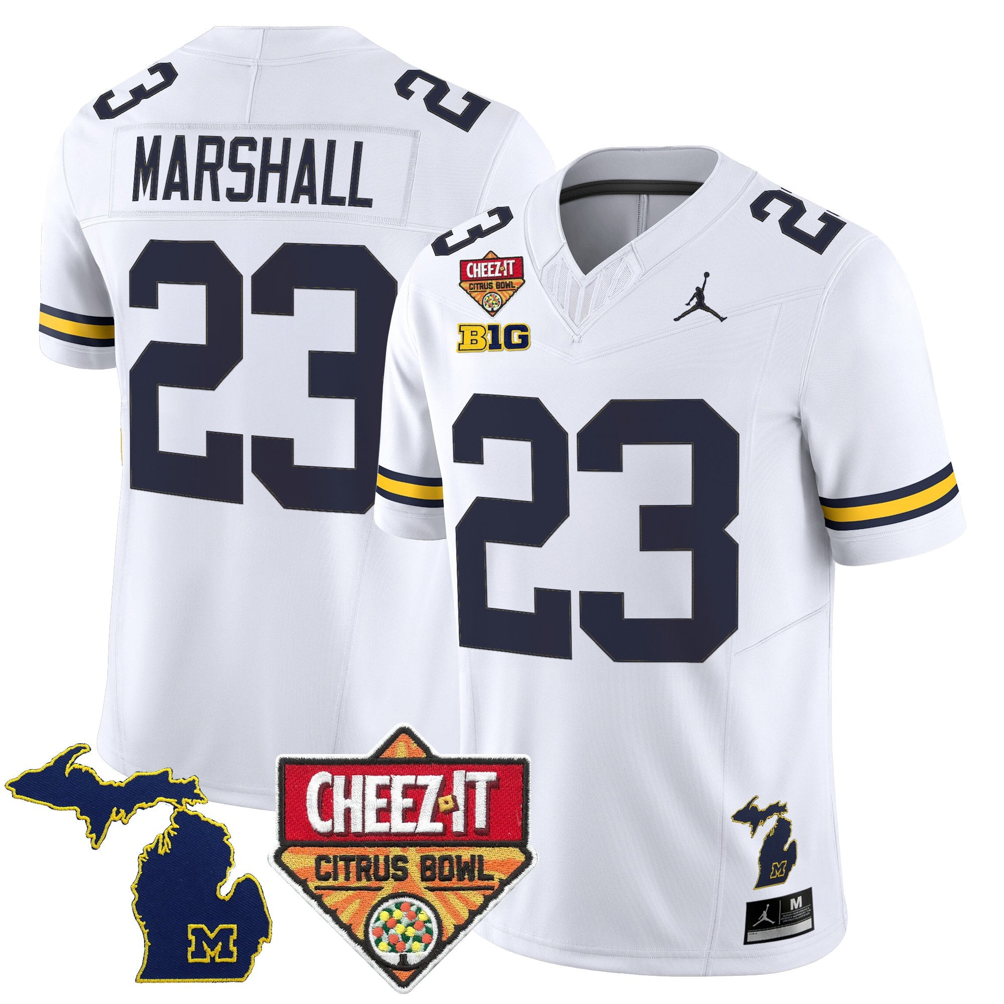 Men's Michigan Wolverines 2025 Cheez-It Citrus Bowl Vapor Limited Jersey - All Stitched