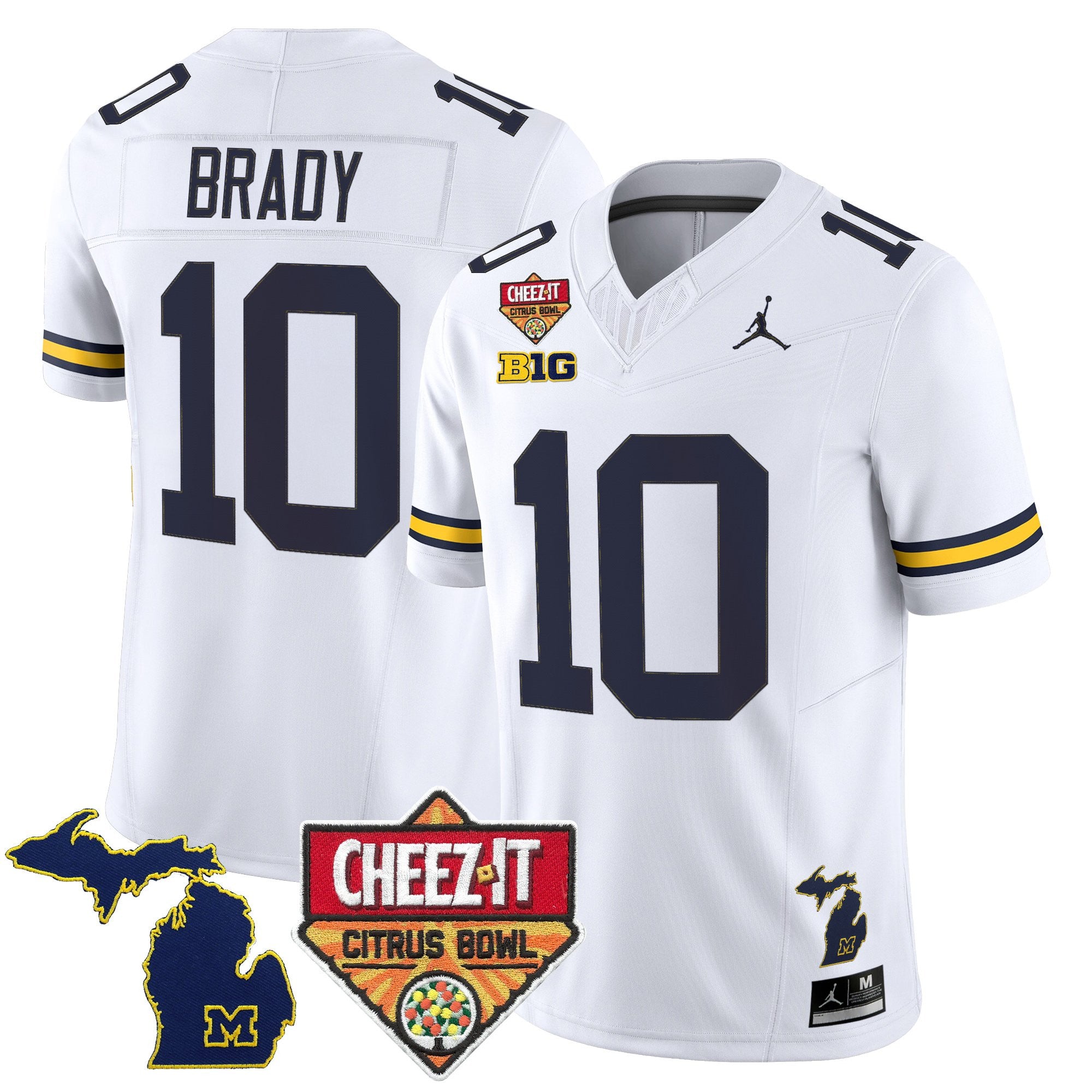 Men's Michigan Wolverines 2025 Cheez-It Citrus Bowl Vapor Limited Jersey - All Stitched