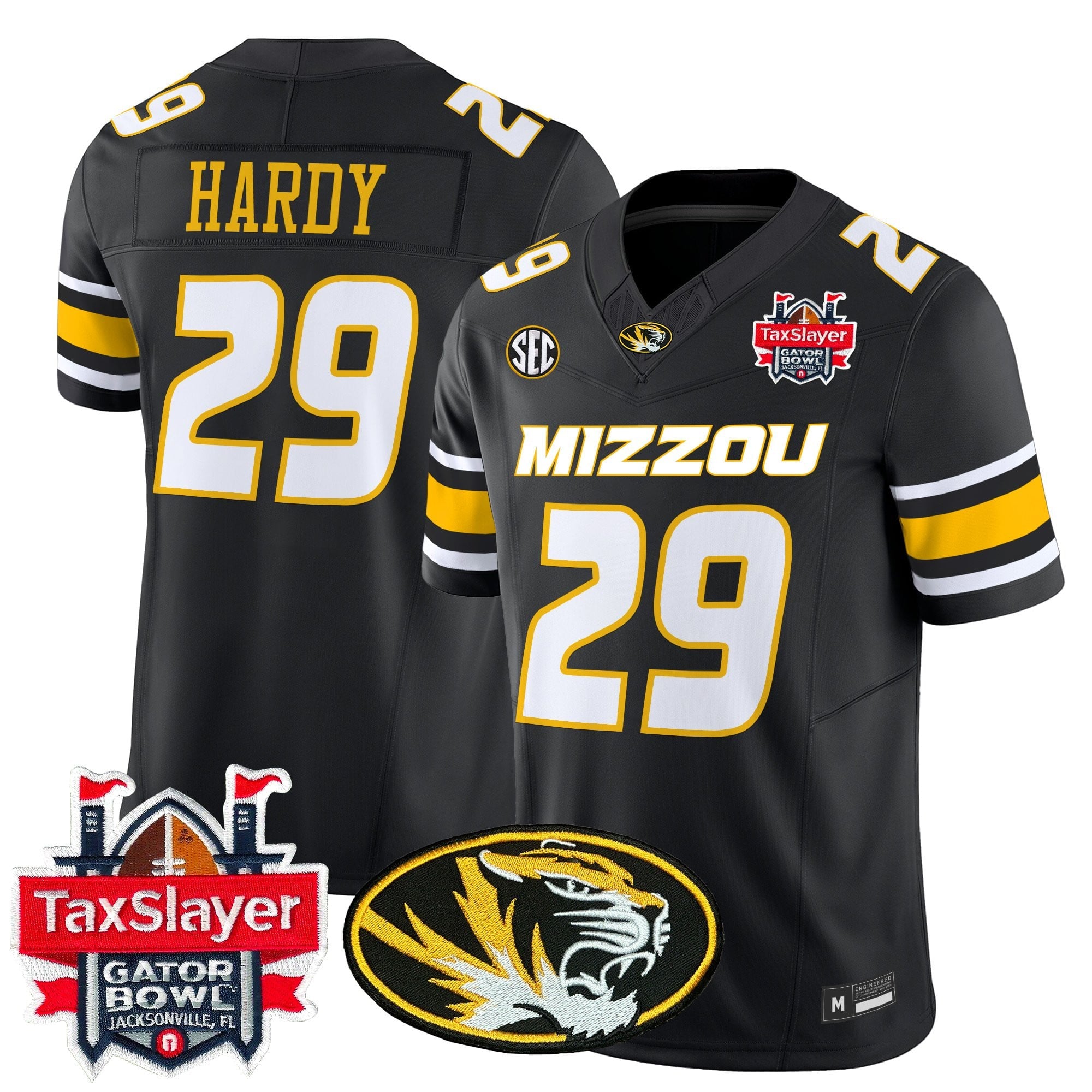 Men's Missouri Tigers 2025 Gator Bowl Vapor Limited Jersey - All Stitched