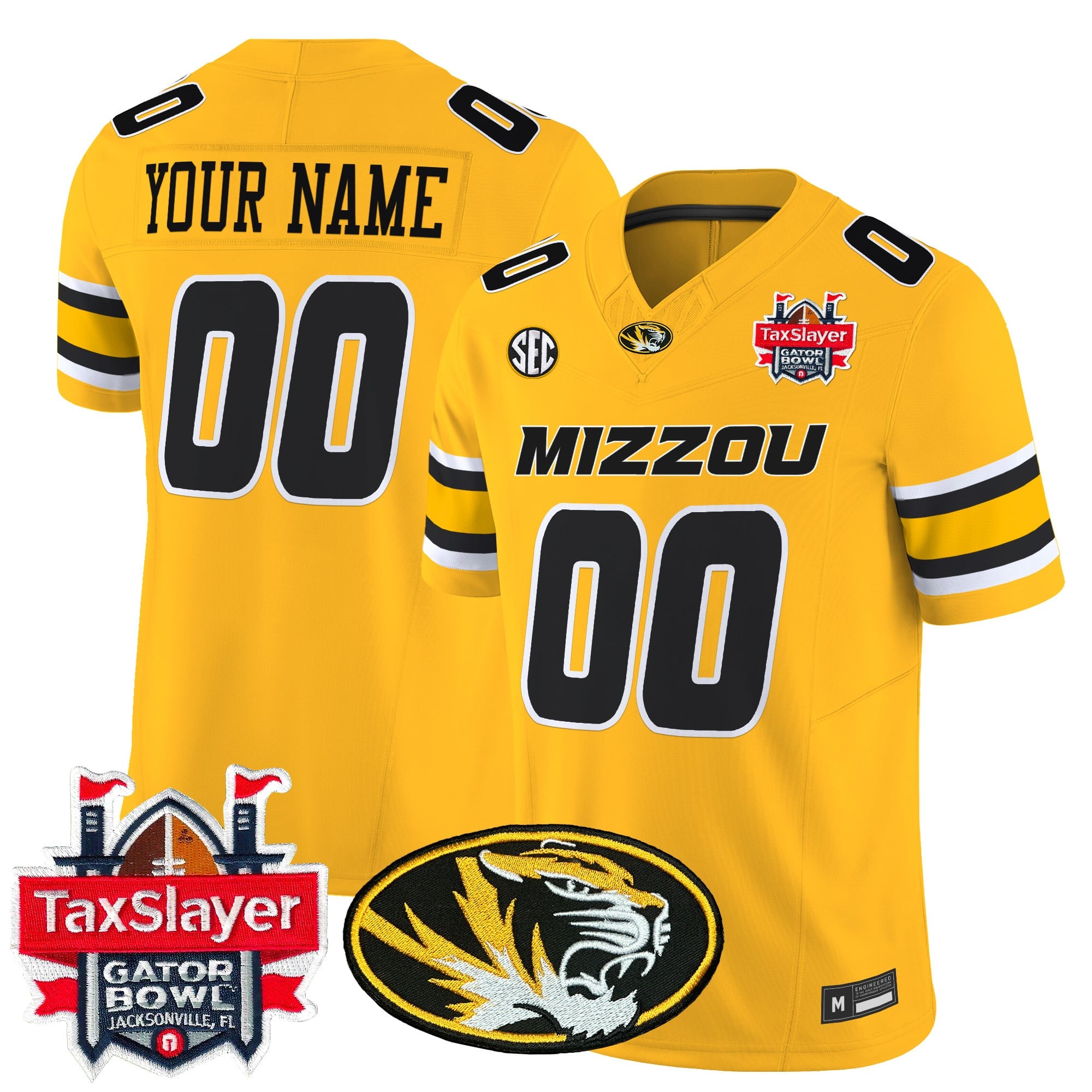 Missouri Tigers 2025 Gator Bowl Vapor Limited Custom Jersey - All Stitched