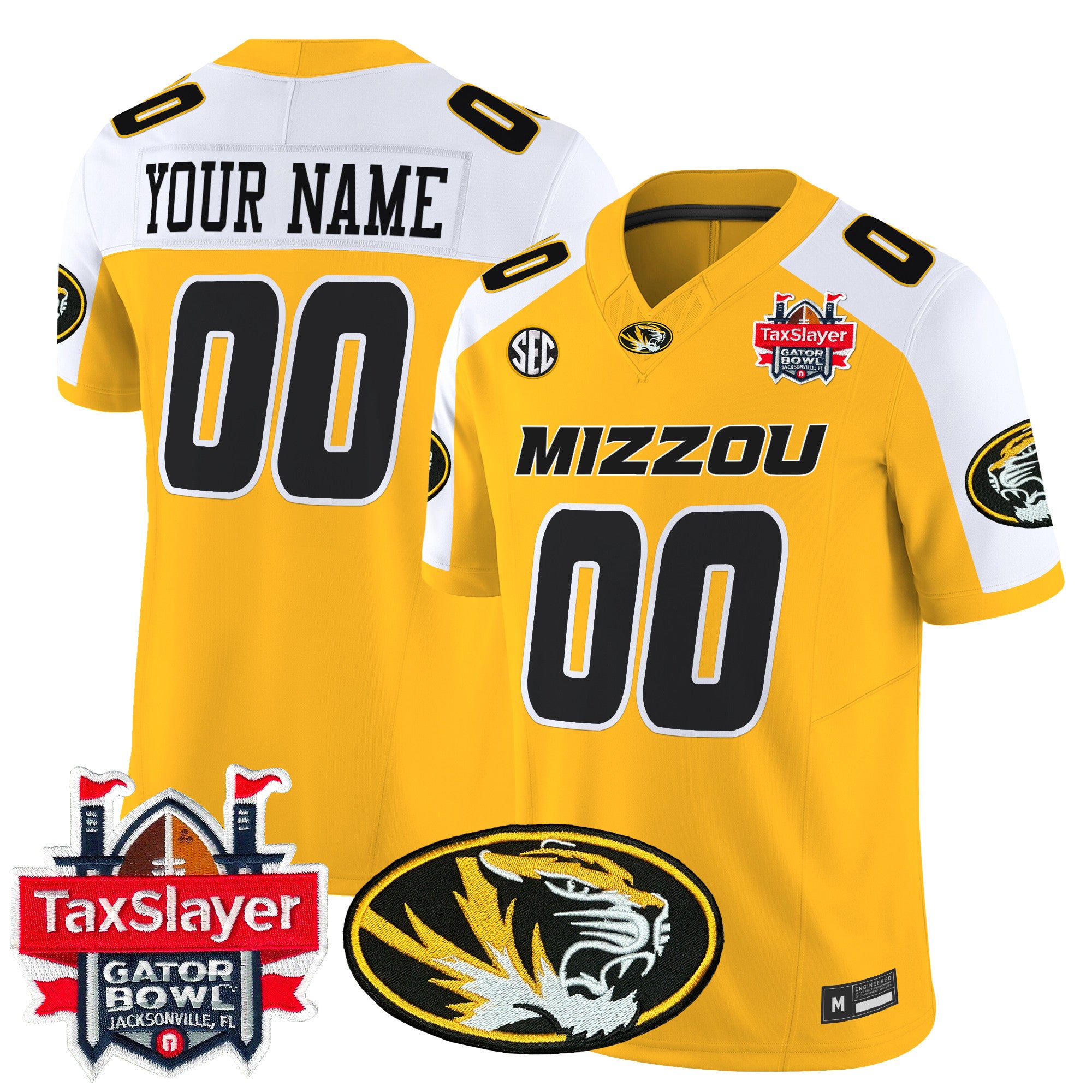 Missouri Tigers 2025 Gator Bowl Vapor Limited Custom Jersey - All Stitched