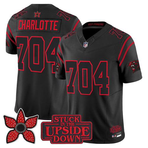 Carolina Panthers 'Stranger Things Edition' Vapor Limited Jersey - All Stitched