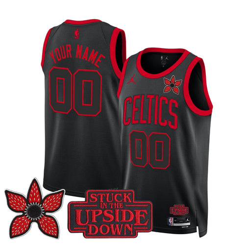 Boston Celtics 'Stranger Things Edition' Swingman Custom Jersey - All Stitched