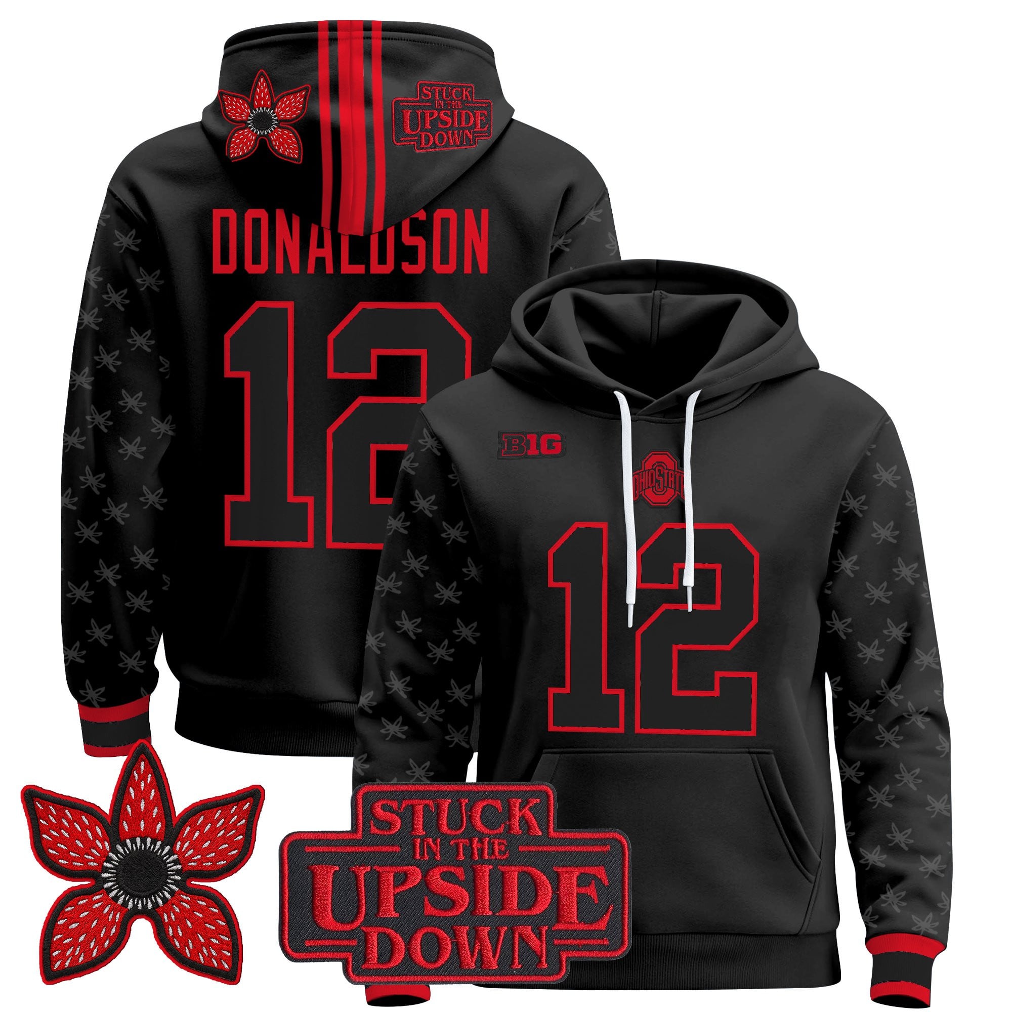 Ohio State Buckeyes 'Stranger Things Edition' Premium Pullover Hoodie - All Stitched