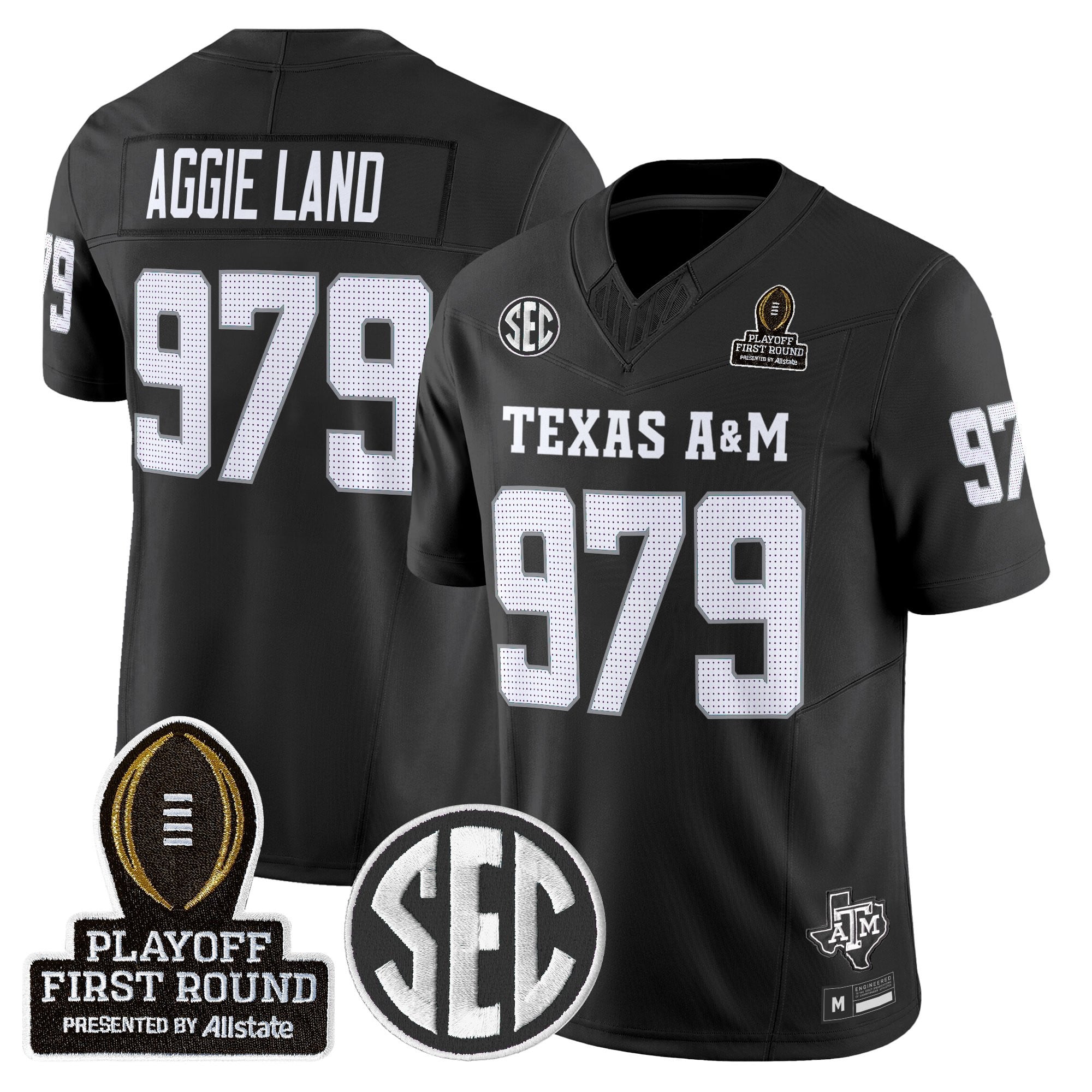 Men's Texas A&M Aggies 2025 Playoff First Round Vapor Limited Jersey - All Stitched