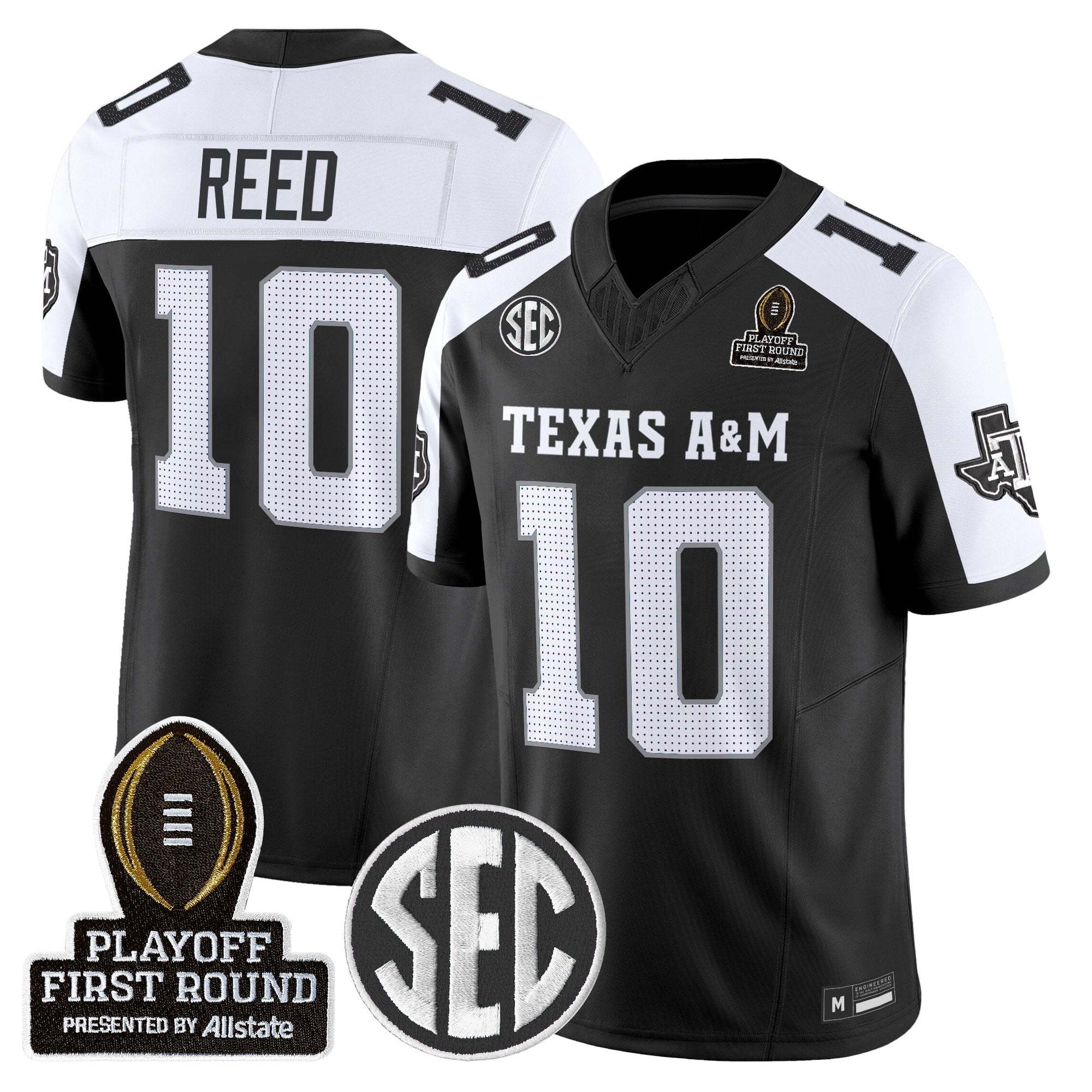 Men's Texas A&M Aggies 2025 Playoff First Round Vapor Limited Jersey - All Stitched