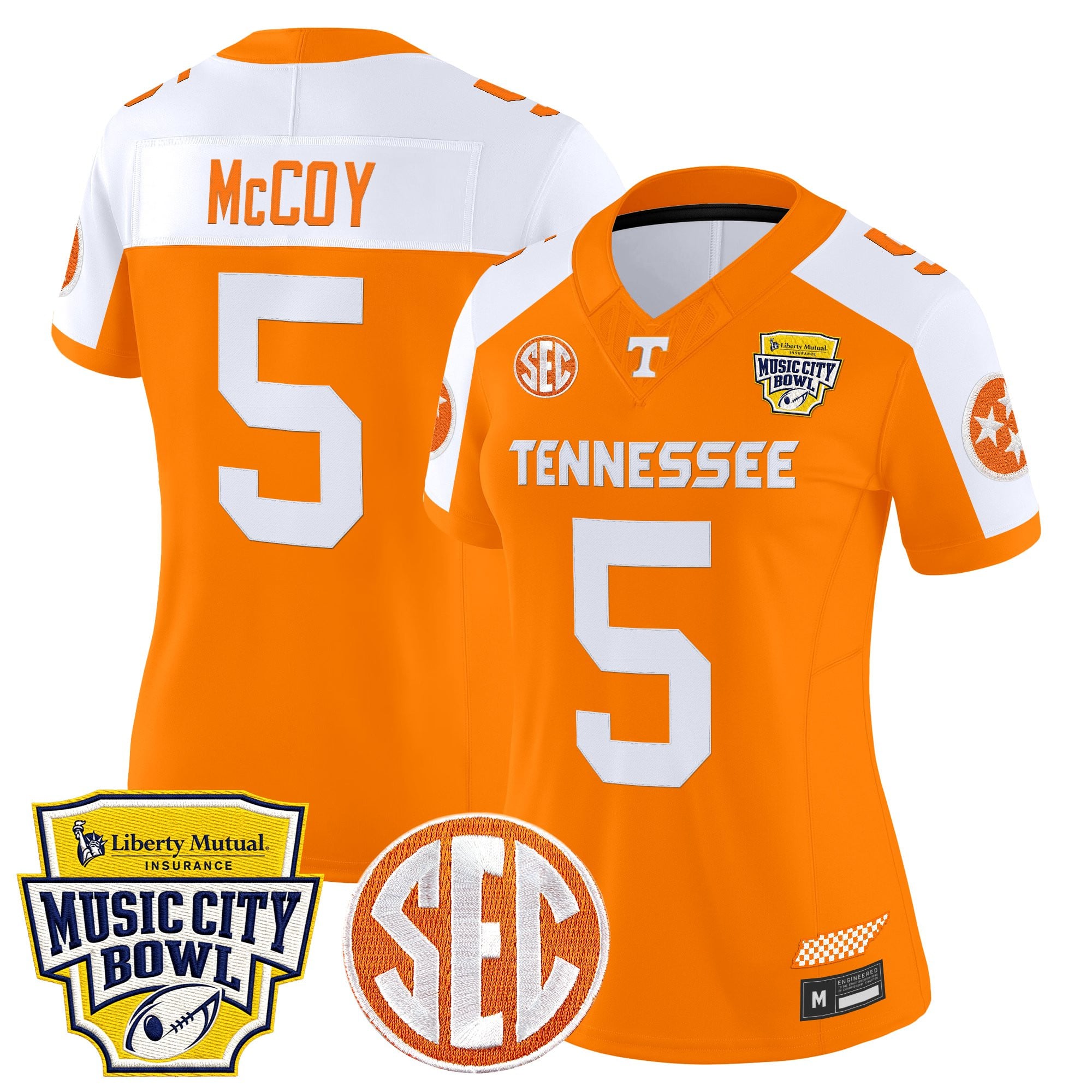 Women's Tennessee Volunteers 2025 Music City Bowl Vapor Limited Jersey - All Stitched