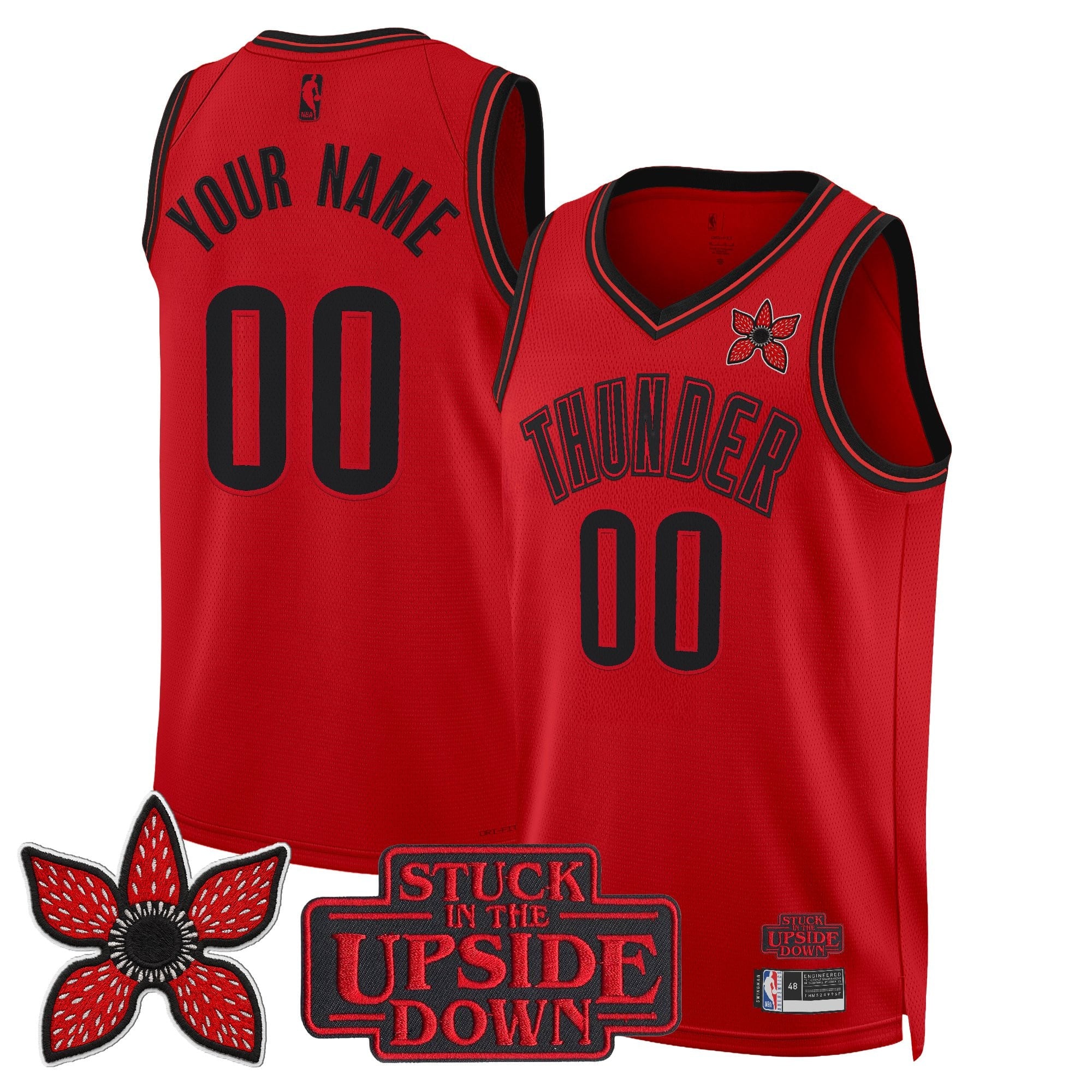Oklahoma City Thunder 'Stranger Things Edition' Swingman Custom Jersey - All Stitched