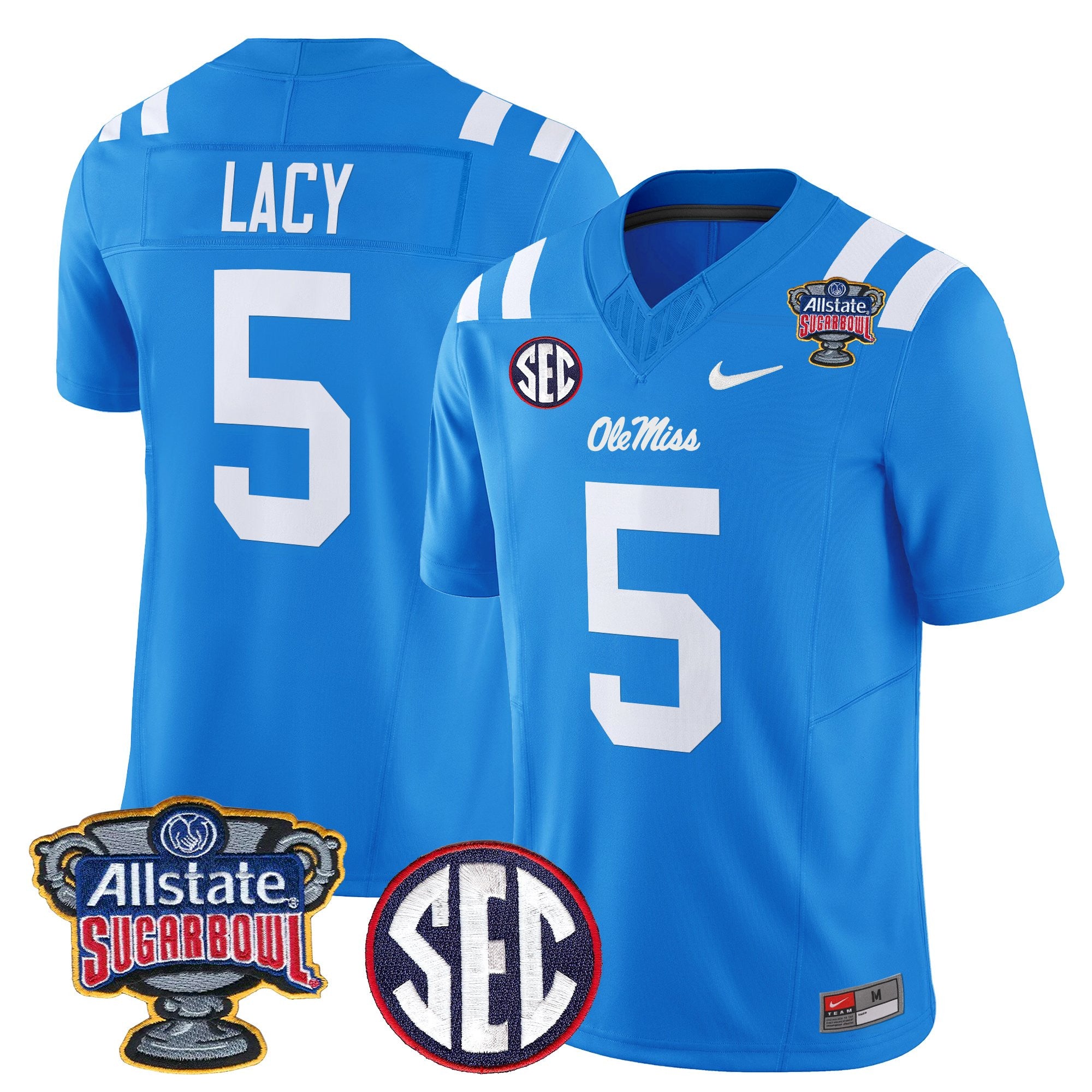Men's Ole Miss Rebels 2026 Sugar Bowl Vapor Limited Jersey - All Stitched
