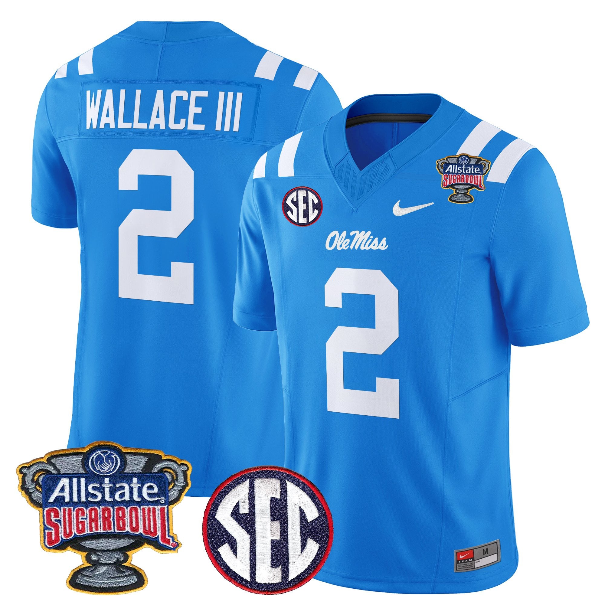 Men's Ole Miss Rebels 2026 Sugar Bowl Vapor Limited Jersey - All Stitched