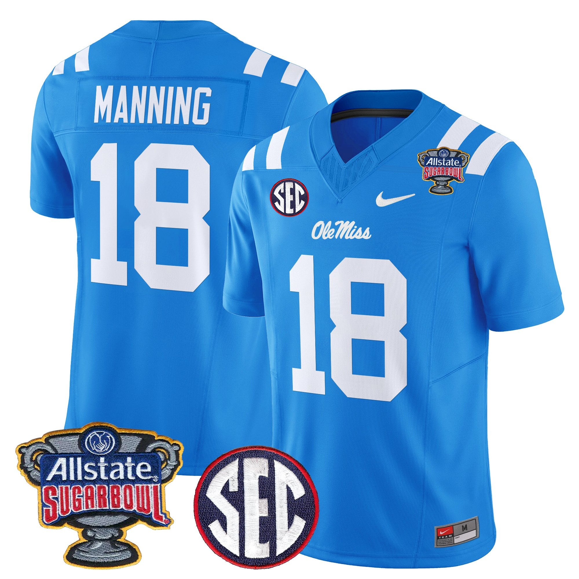 Men's Ole Miss Rebels 2026 Sugar Bowl Vapor Limited Jersey - All Stitched