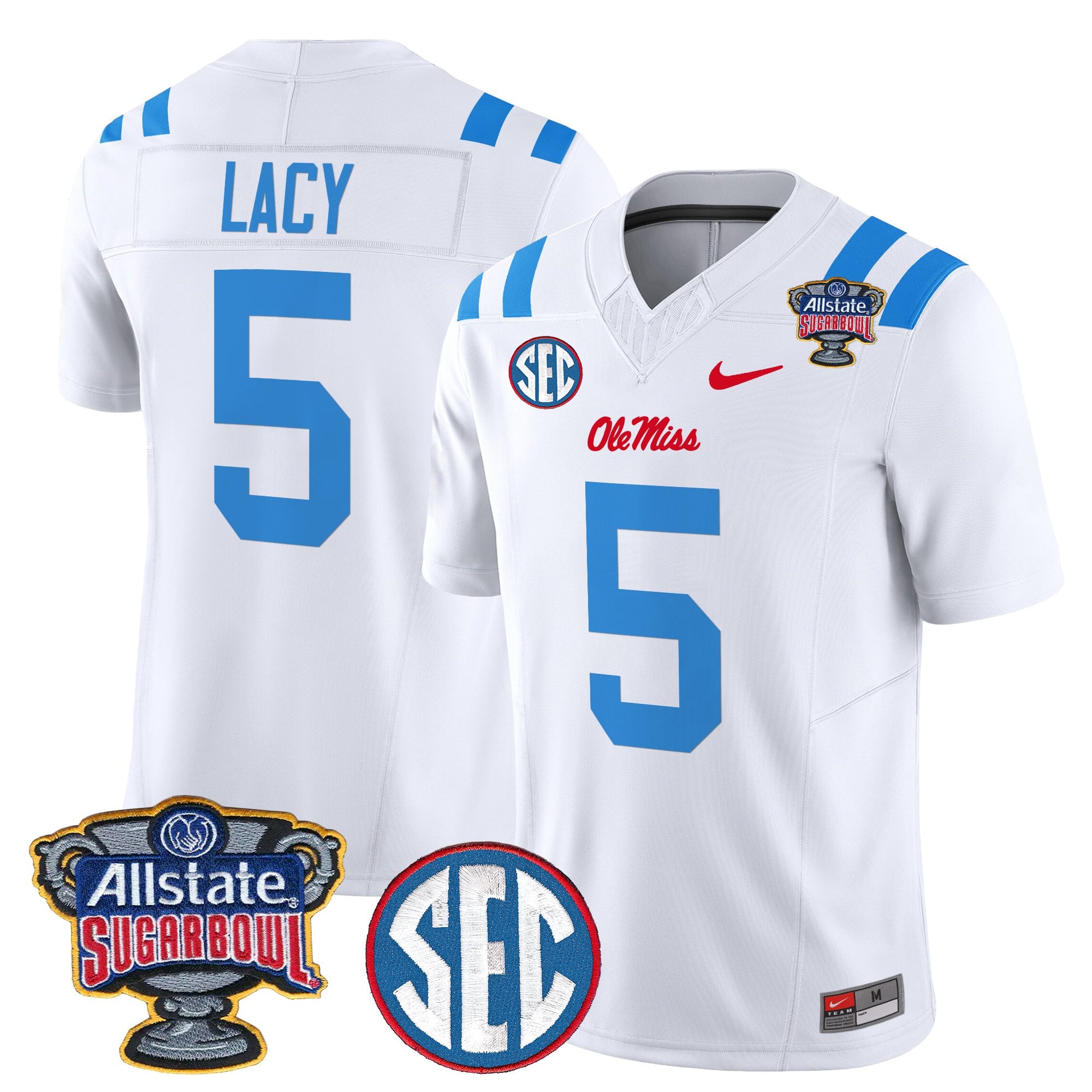 Men's Ole Miss Rebels 2026 Sugar Bowl Vapor Limited Jersey - All Stitched