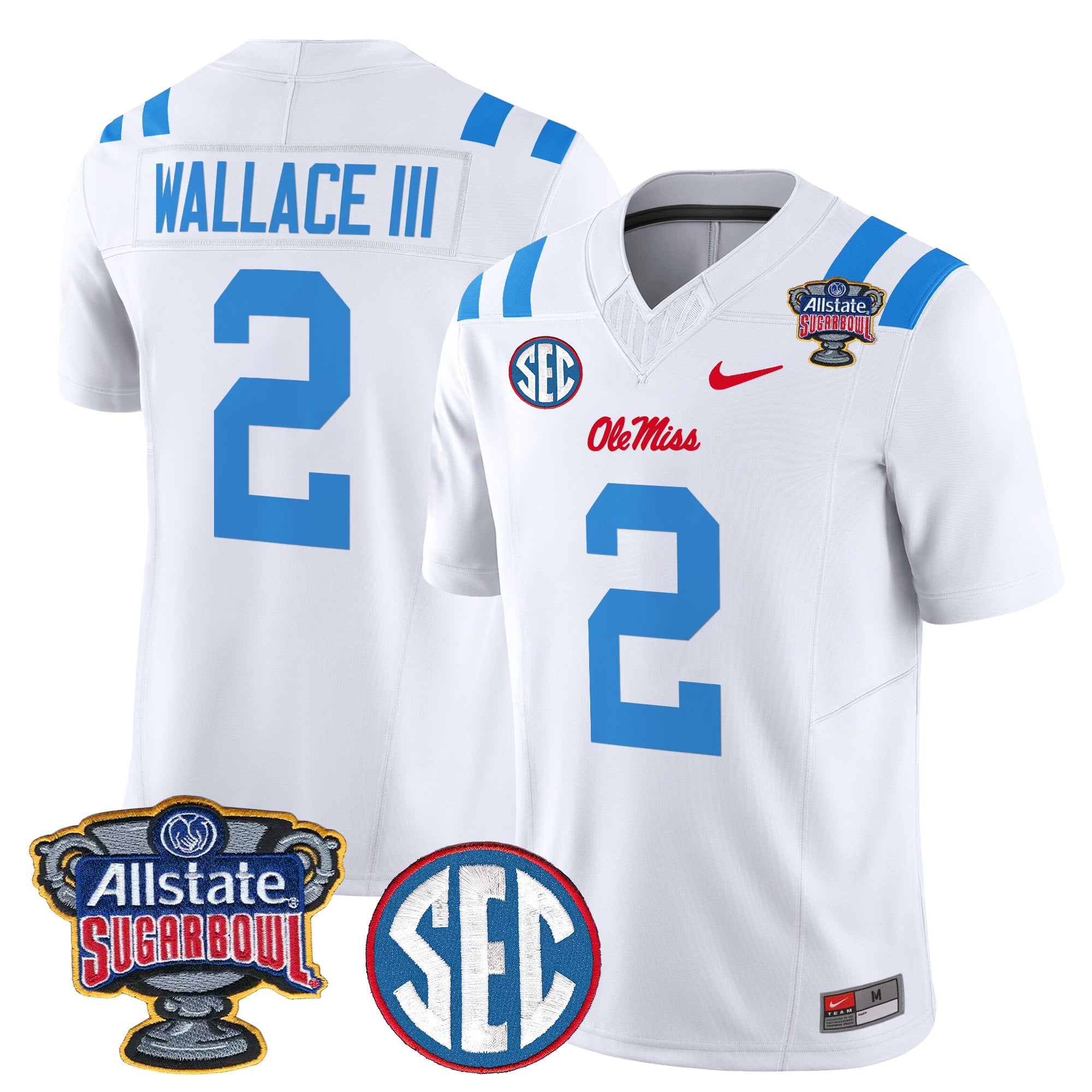 Men's Ole Miss Rebels 2026 Sugar Bowl Vapor Limited Jersey - All Stitched