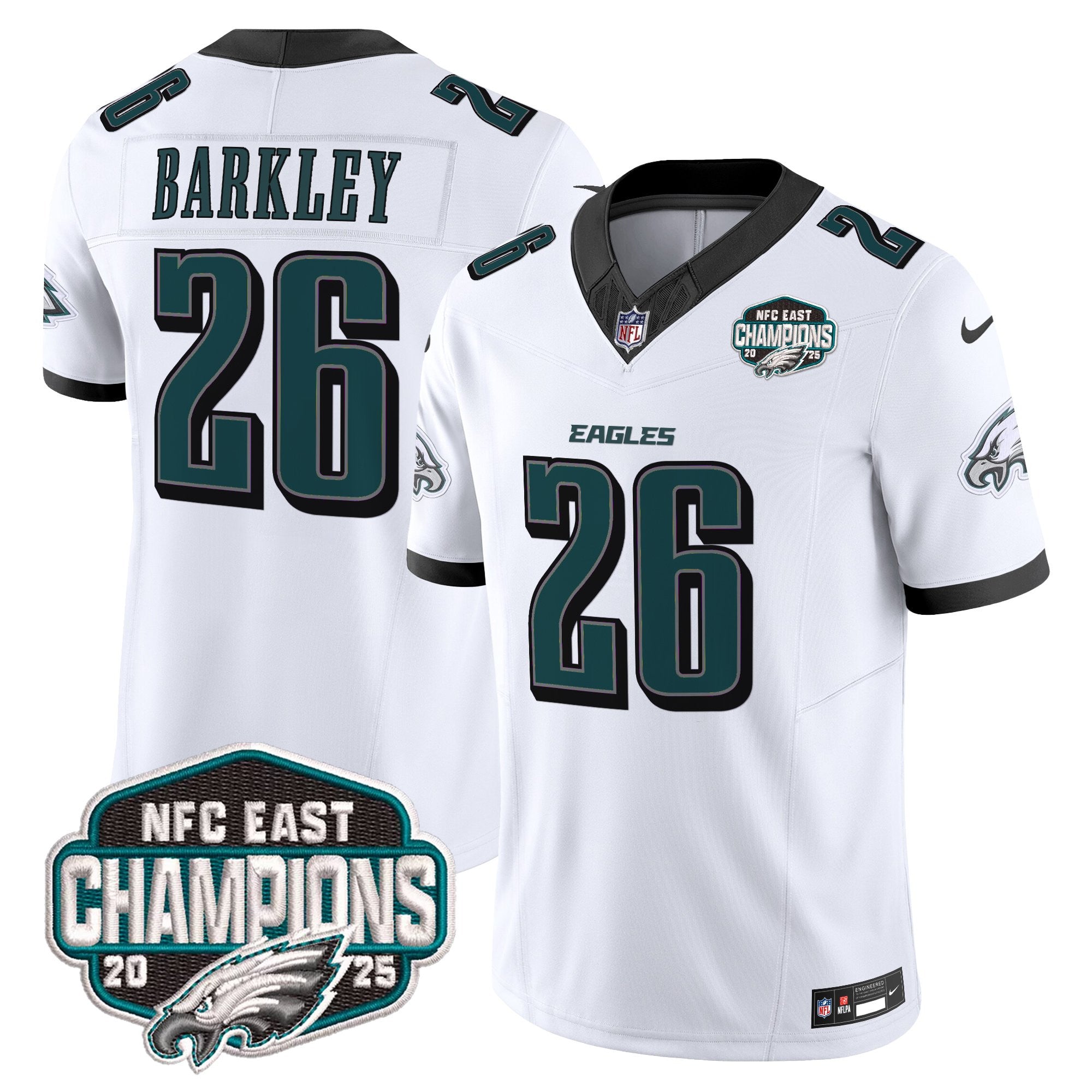 Men's Philadelphia Eagles 2025 NFC East Division Champions Vapor Limited Jersey - All Stitched