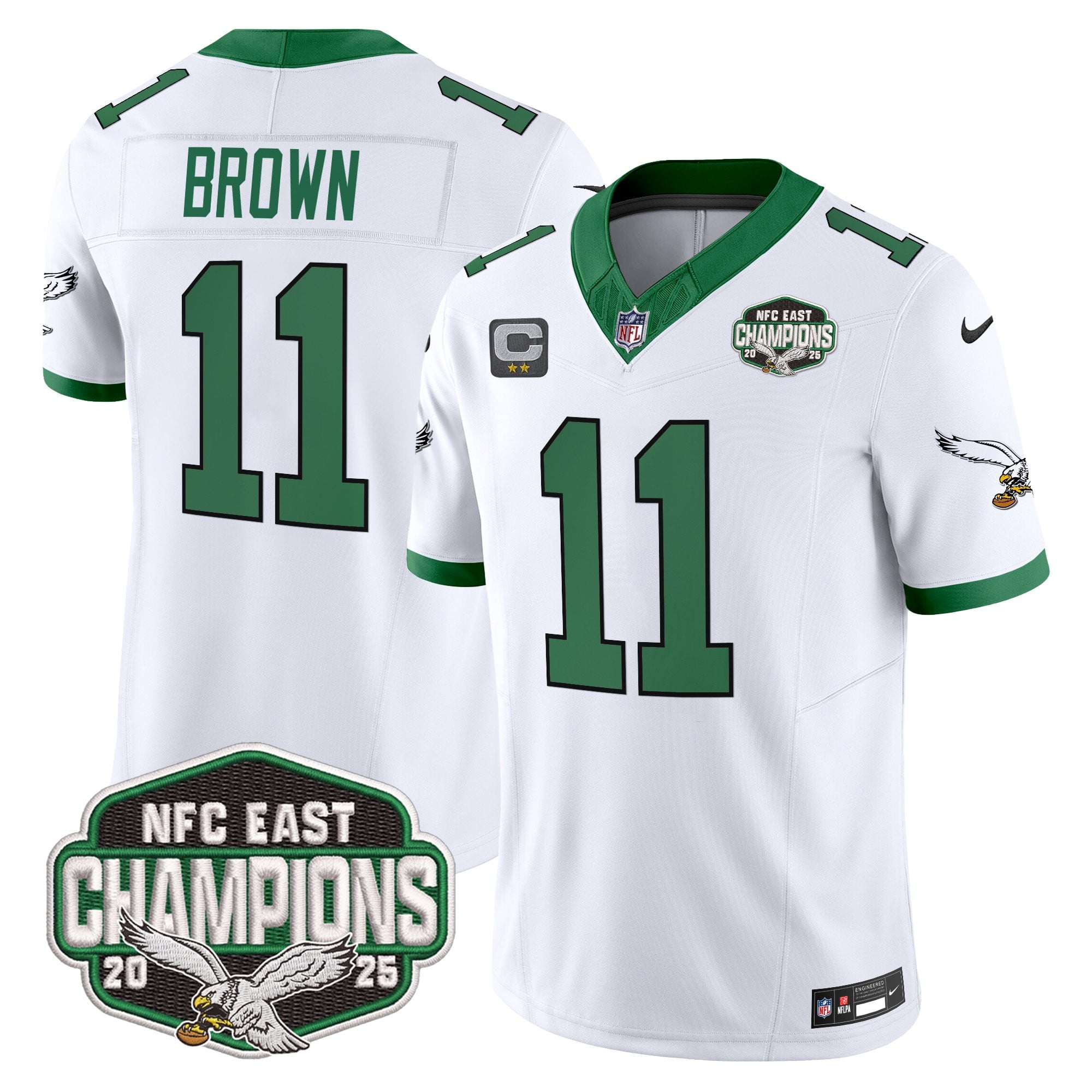 Men's Philadelphia Eagles 2025 NFC East Division Champions Vapor Limited Jersey - All Stitched