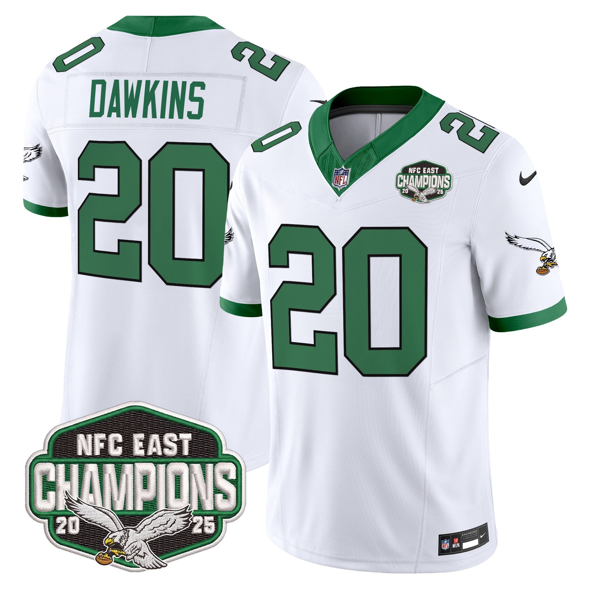 Men's Philadelphia Eagles 2025 NFC East Division Champions Vapor Limited Jersey - All Stitched