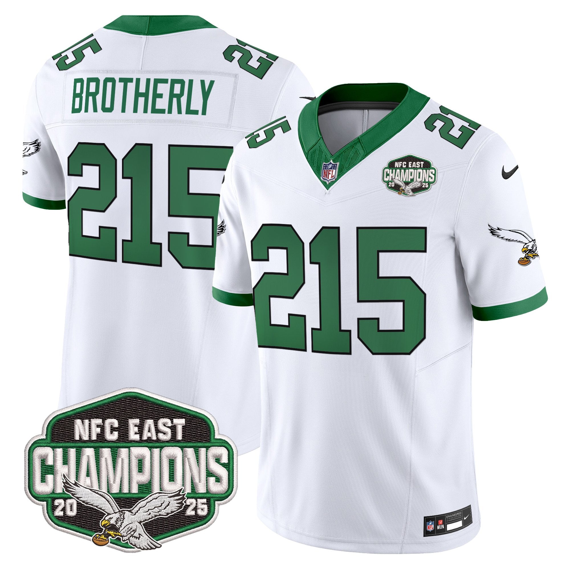 Men's Philadelphia Eagles 2025 NFC East Division Champions Vapor Limited Jersey - All Stitched