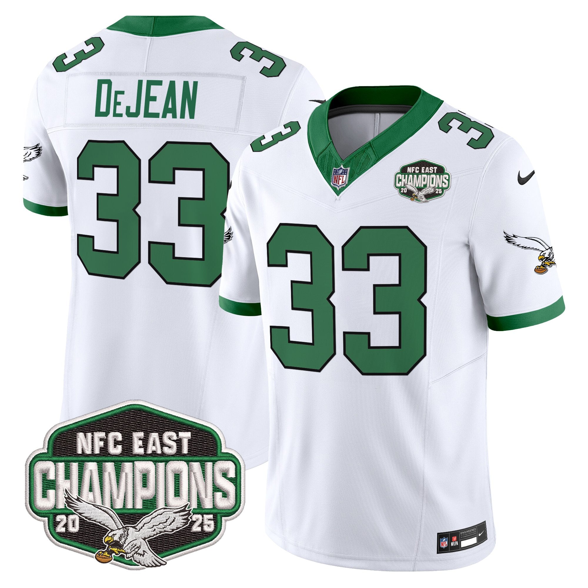 Men's Philadelphia Eagles 2025 NFC East Division Champions Vapor Limited Jersey - All Stitched