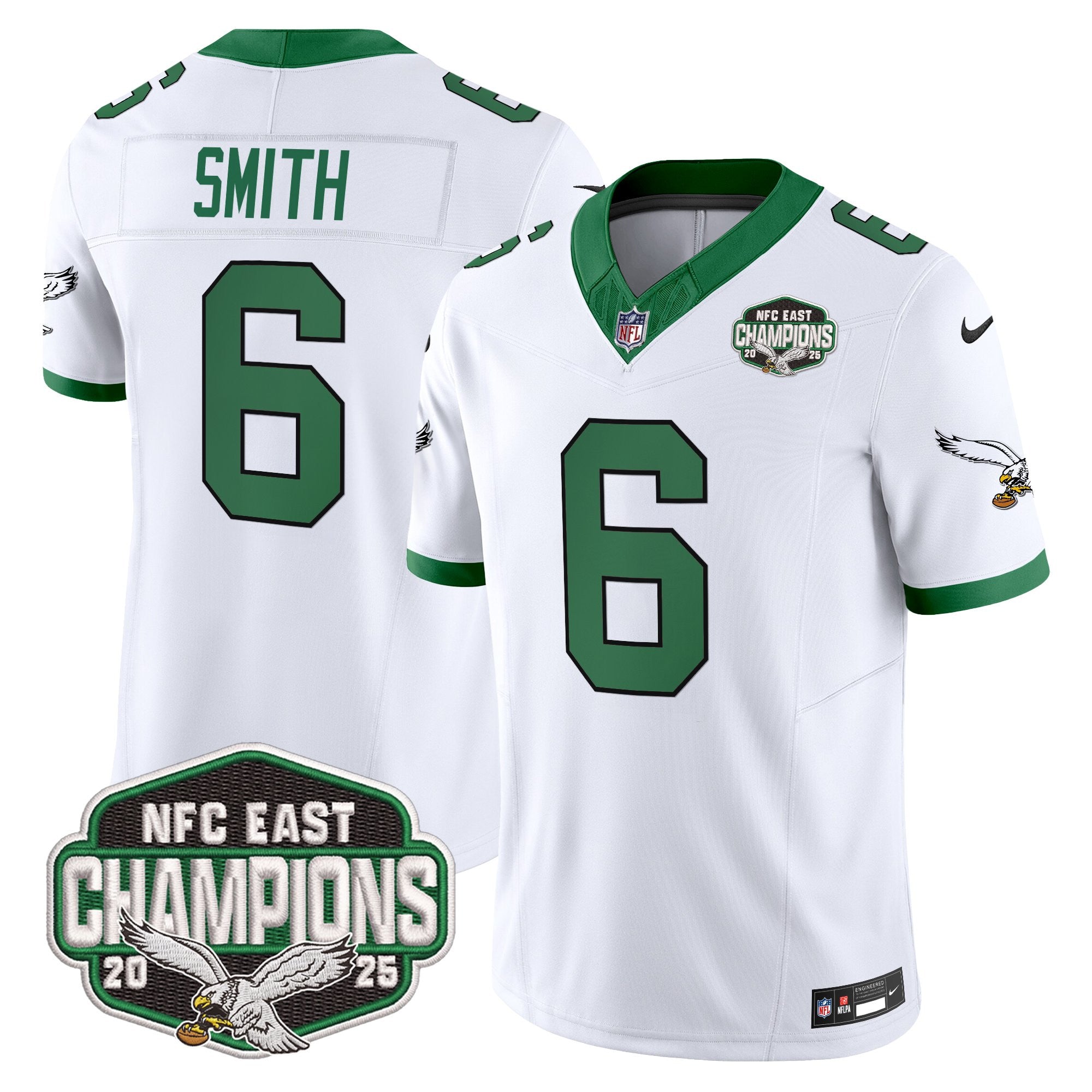Men's Philadelphia Eagles 2025 NFC East Division Champions Vapor Limited Jersey - All Stitched