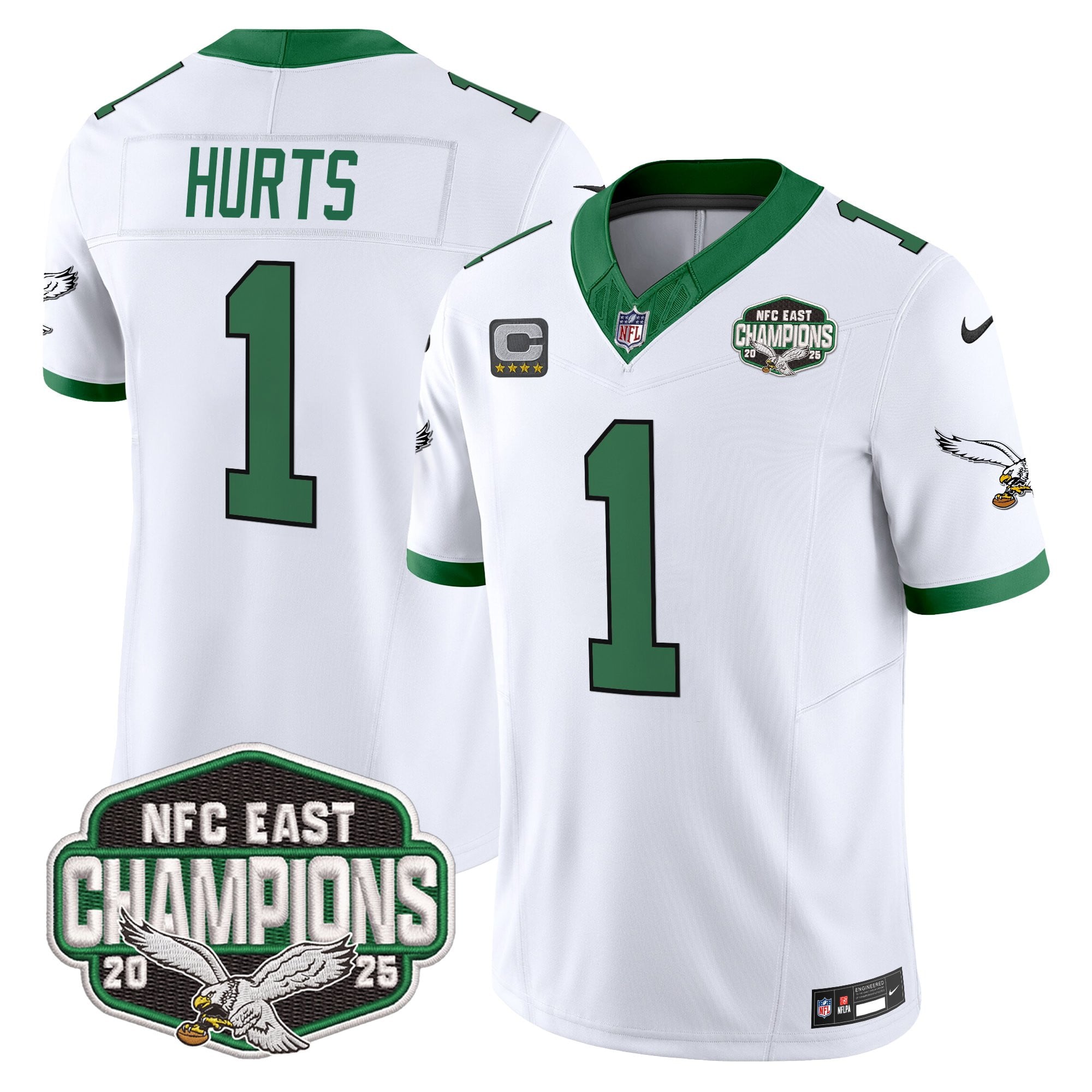 Men's Philadelphia Eagles 2025 NFC East Division Champions Vapor Limited Jersey - All Stitched