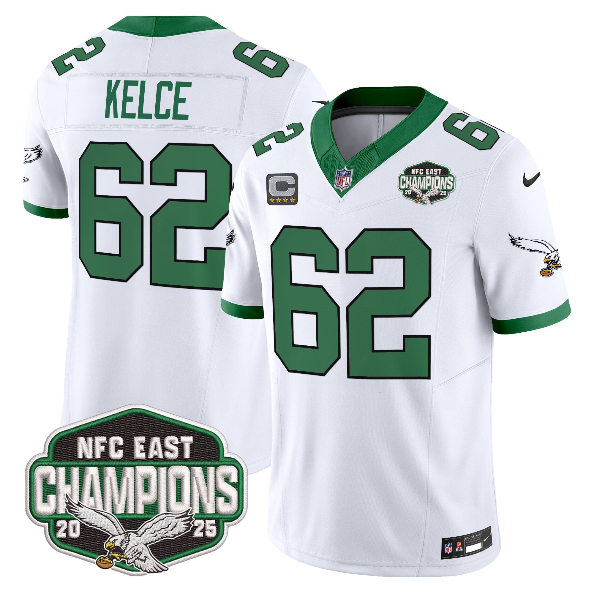 Men's Philadelphia Eagles 2025 NFC East Division Champions Vapor Limited Jersey - All Stitched