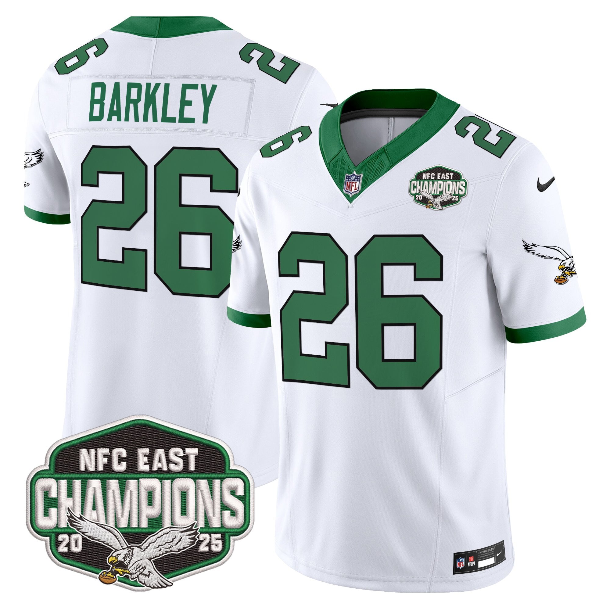 Men's Philadelphia Eagles 2025 NFC East Division Champions Vapor Limited Jersey - All Stitched