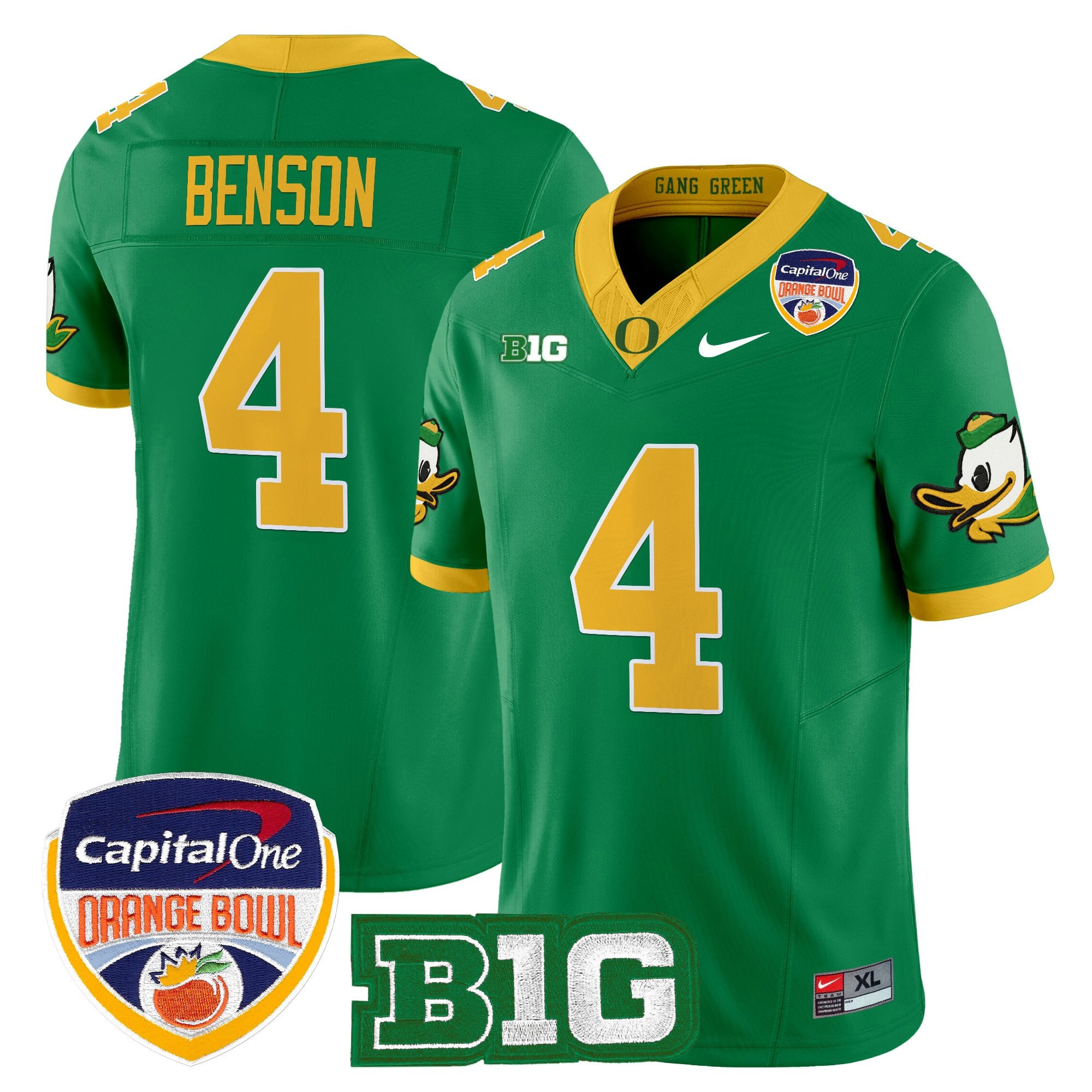 Men's Oregon Ducks 2026 Orange Bowl Vapor Limited Jersey - All Stitched