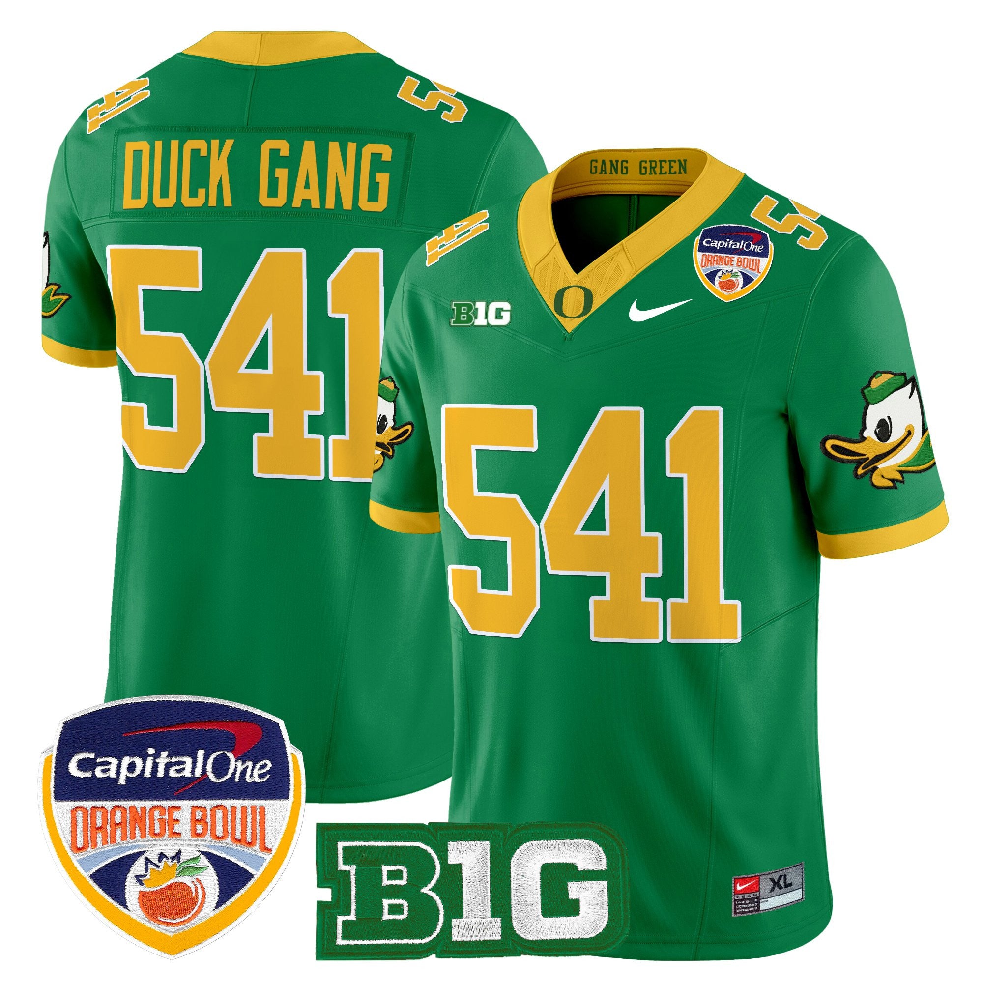 Men's Oregon Ducks 2026 Orange Bowl Vapor Limited Jersey - All Stitched