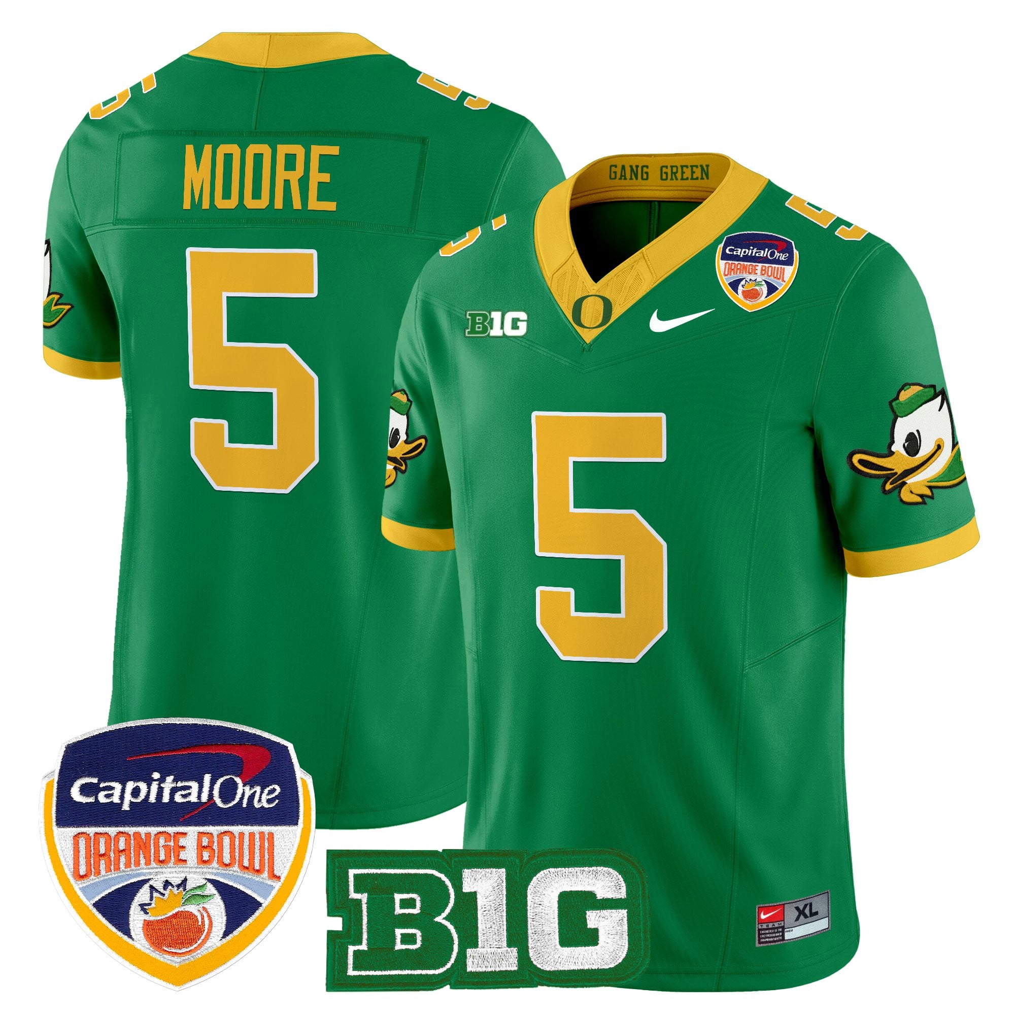Men's Oregon Ducks 2026 Orange Bowl Vapor Limited Jersey - All Stitched