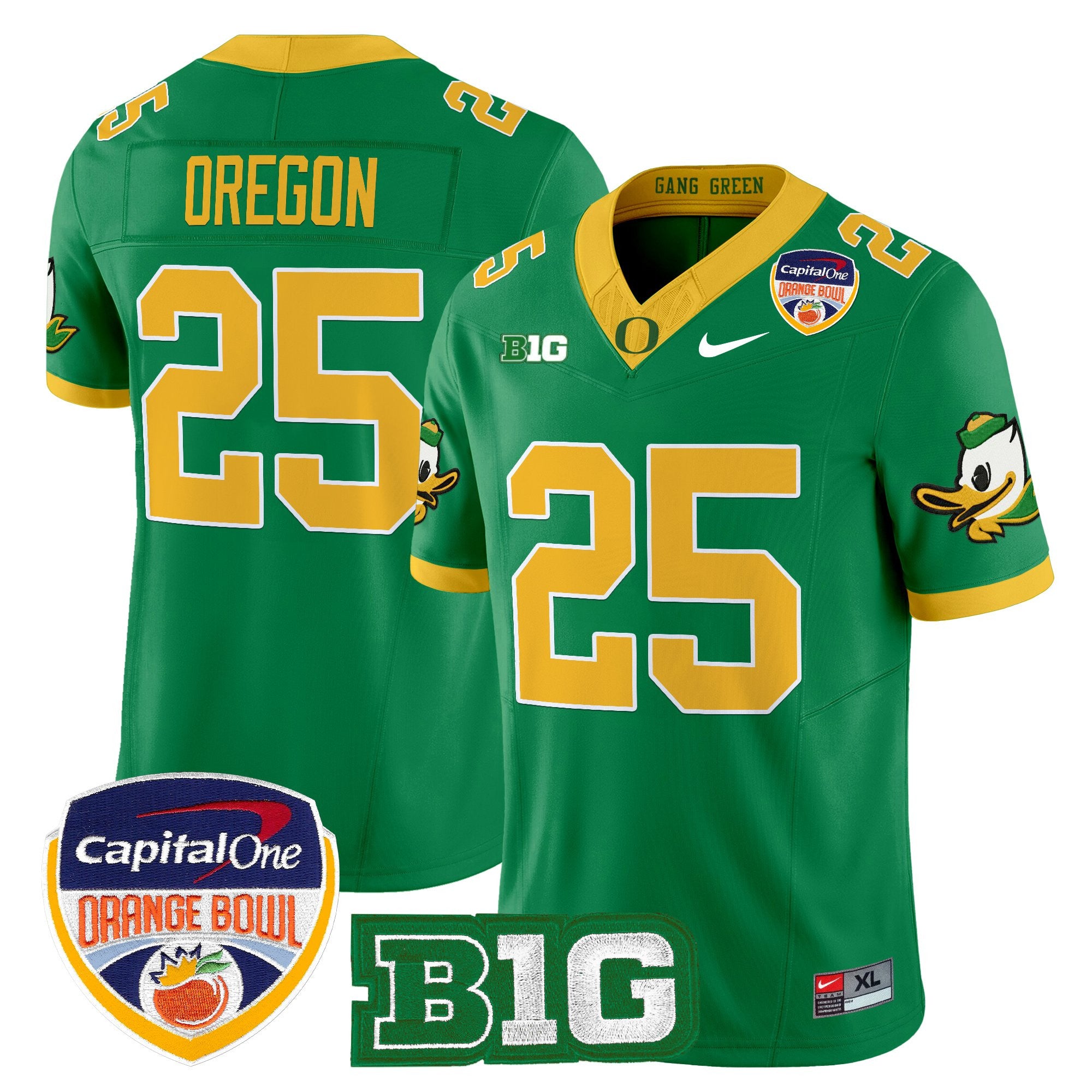 Men's Oregon Ducks 2026 Orange Bowl Vapor Limited Jersey - All Stitched