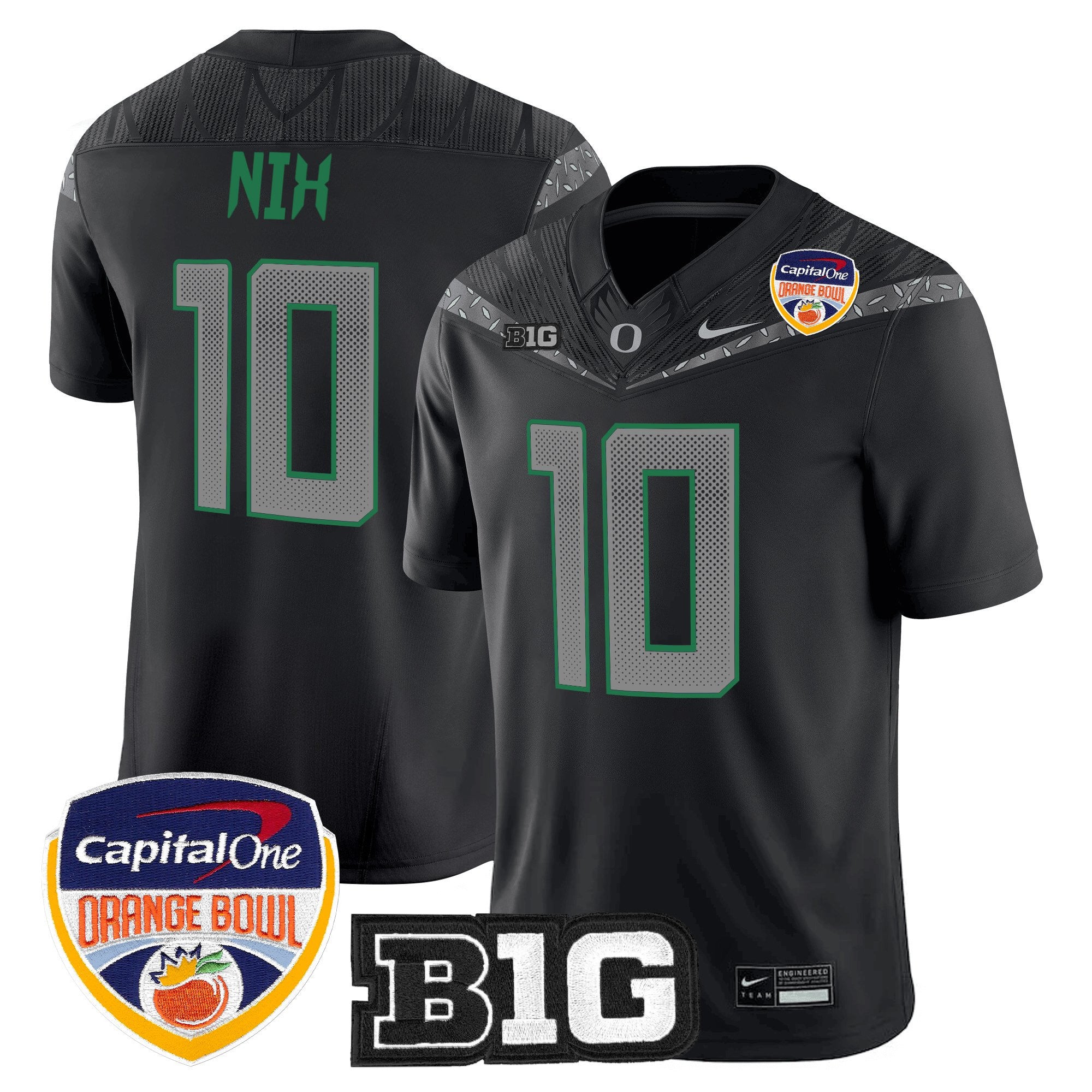 Men's Oregon Ducks 2026 Orange Bowl Vapor Limited Jersey - All Stitched