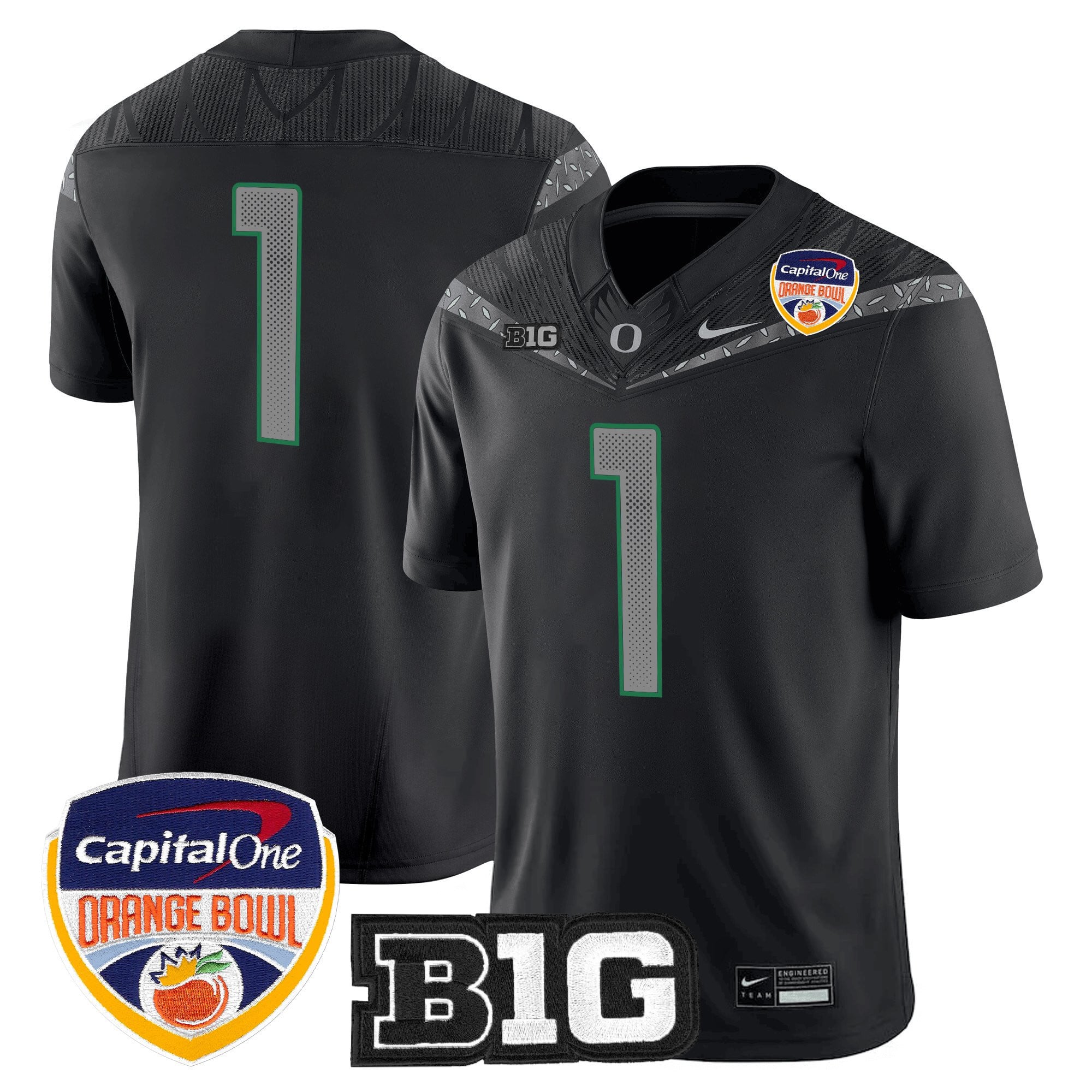Men's Oregon Ducks 2026 Orange Bowl Vapor Limited Jersey - All Stitched
