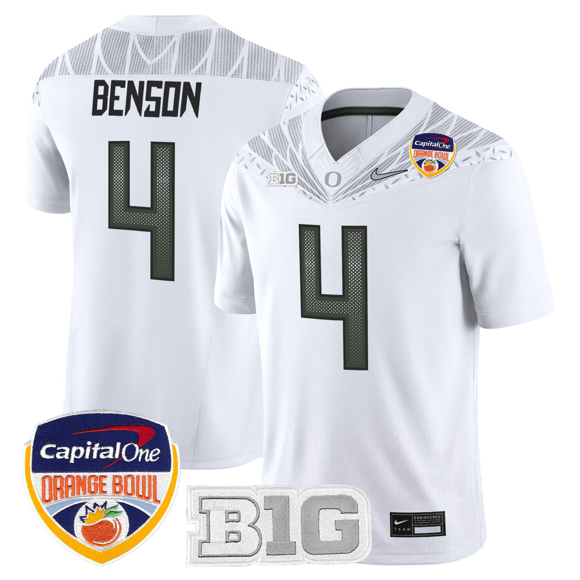Men's Oregon Ducks 2026 Orange Bowl Vapor Limited Jersey - All Stitched
