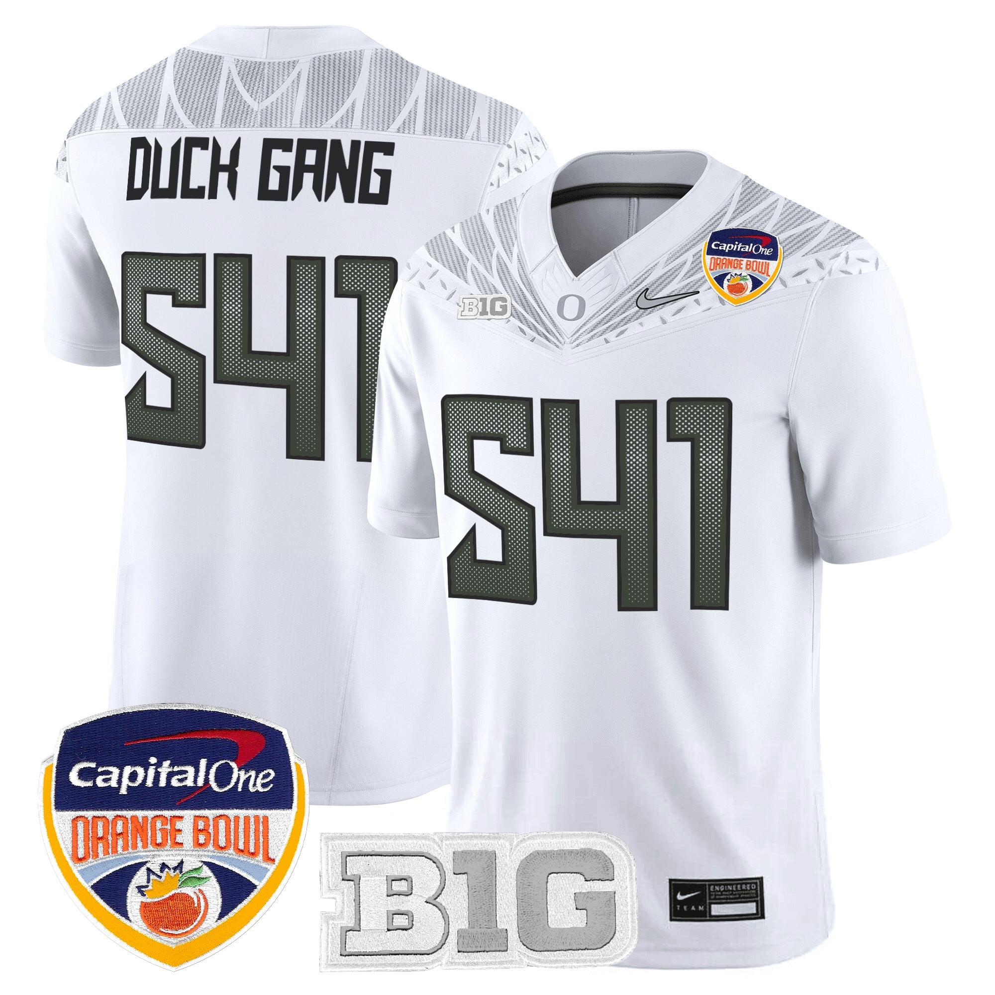 Men's Oregon Ducks 2026 Orange Bowl Vapor Limited Jersey - All Stitched