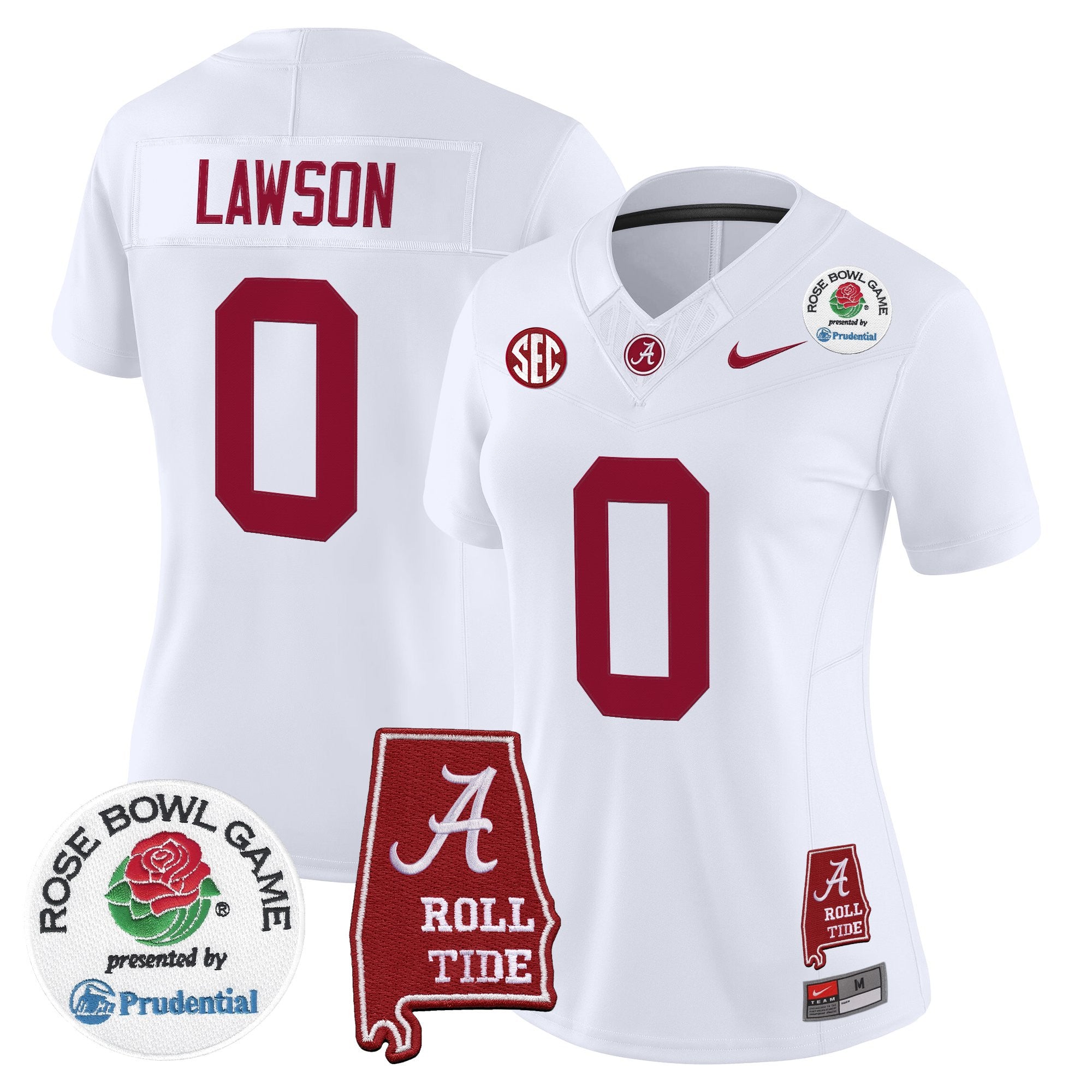 Women's Alabama Crimson Tide 2026 Rose Bowl Vapor Limited Jersey - All Stitched