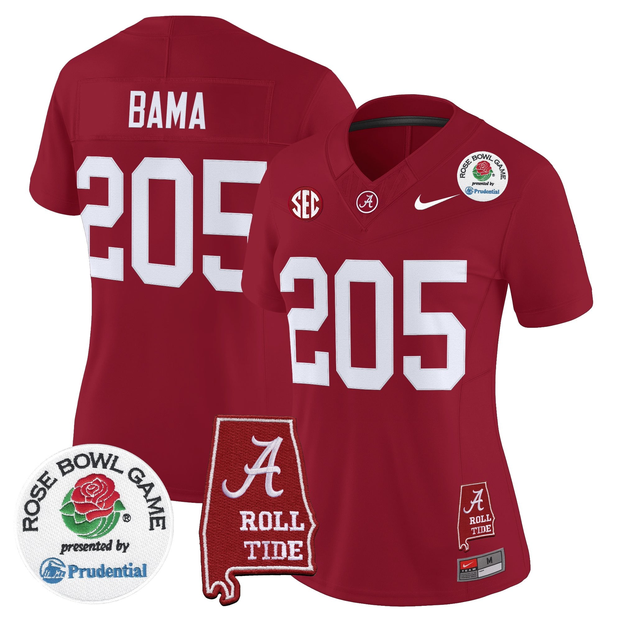 Women's Alabama Crimson Tide 2026 Rose Bowl Vapor Limited Jersey - All Stitched