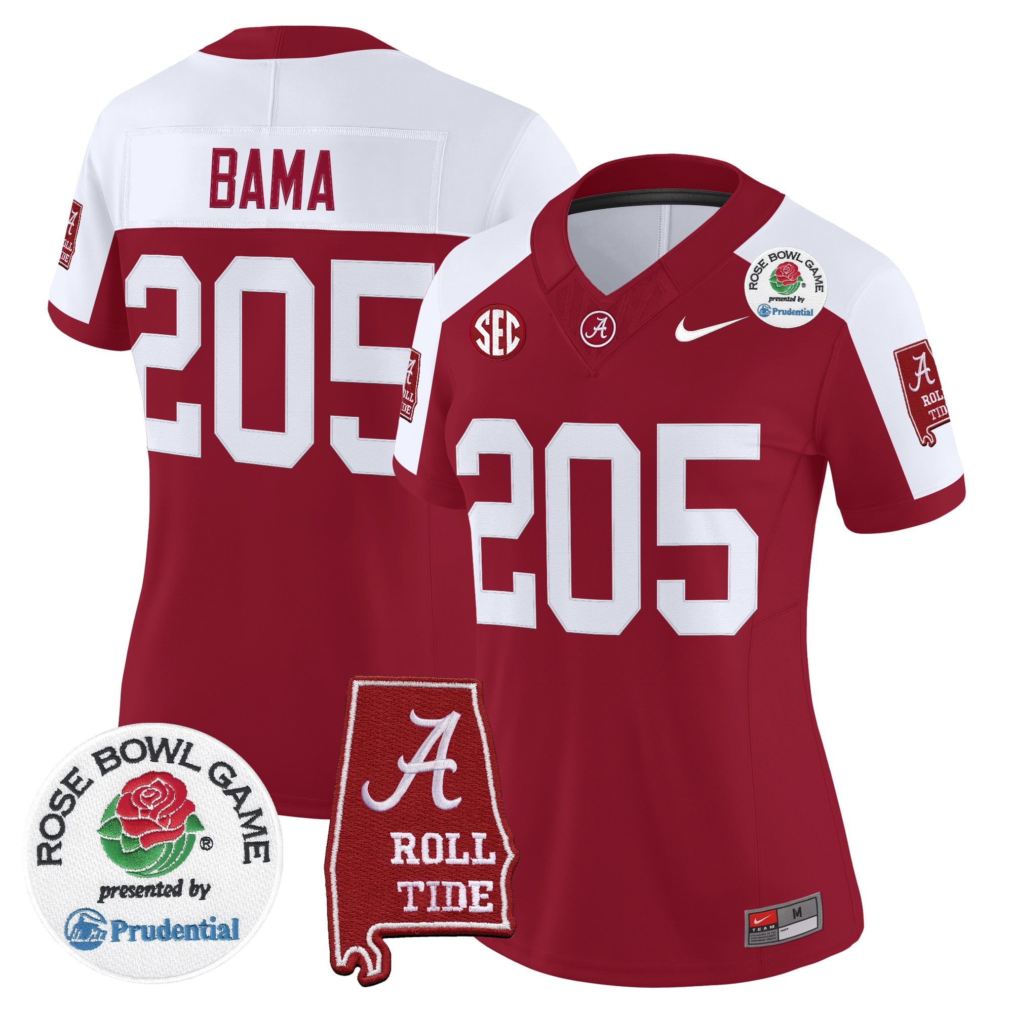 Women's Alabama Crimson Tide 2026 Rose Bowl Vapor Limited Jersey - All Stitched