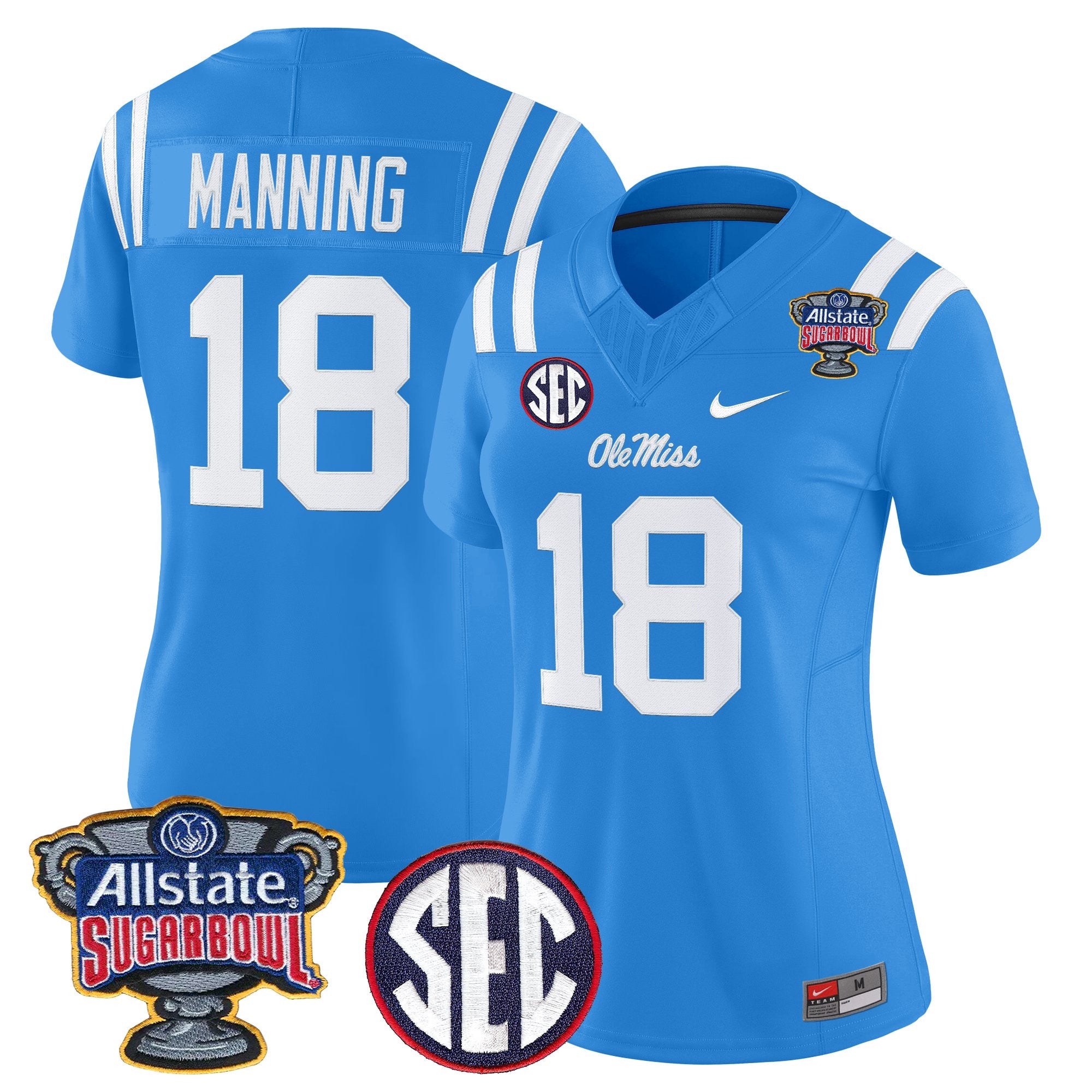 Women's Ole Miss Rebels 2026 Sugar Bowl Vapor Limited Jersey - All Stitched