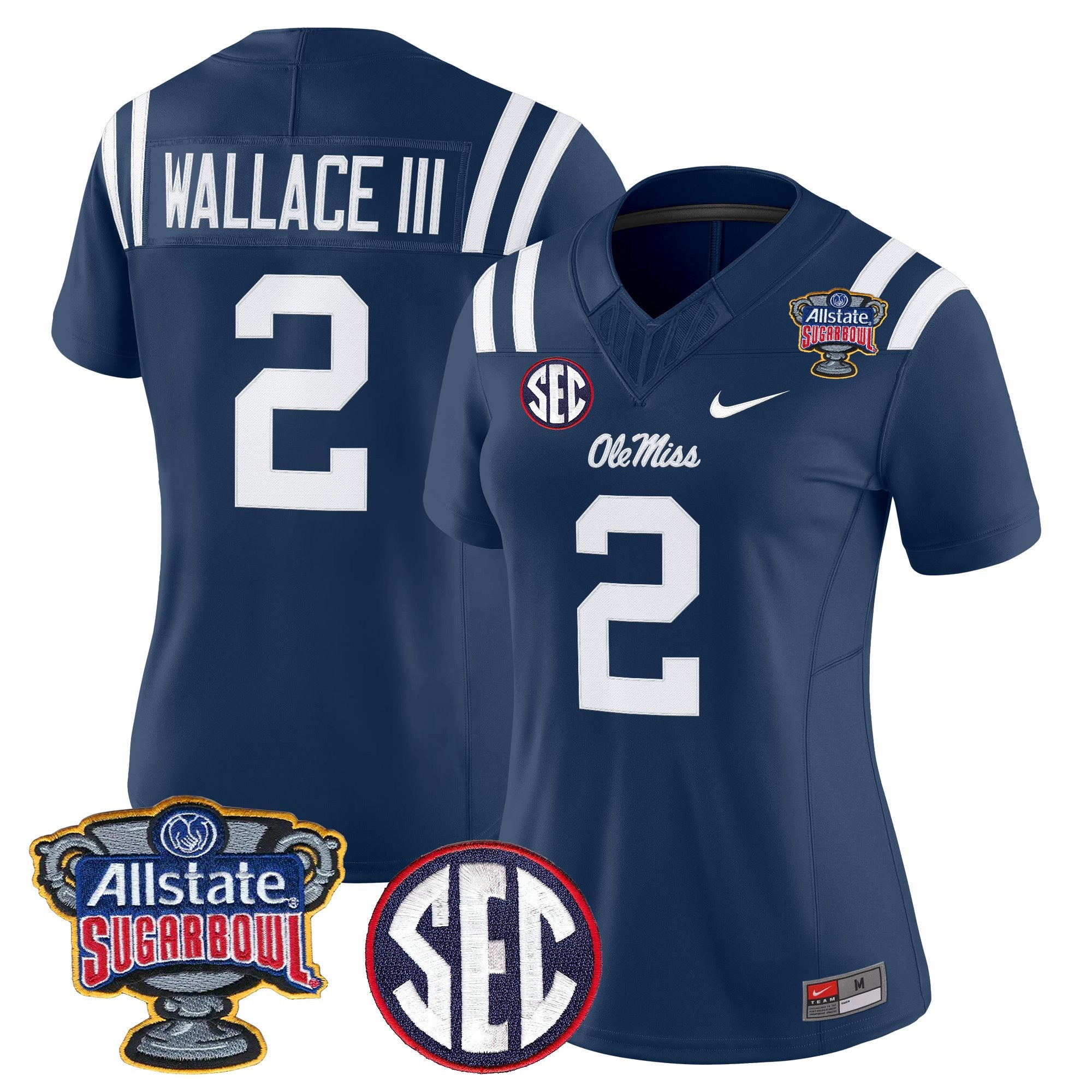 Women's Ole Miss Rebels 2026 Sugar Bowl Vapor Limited Jersey - All Stitched