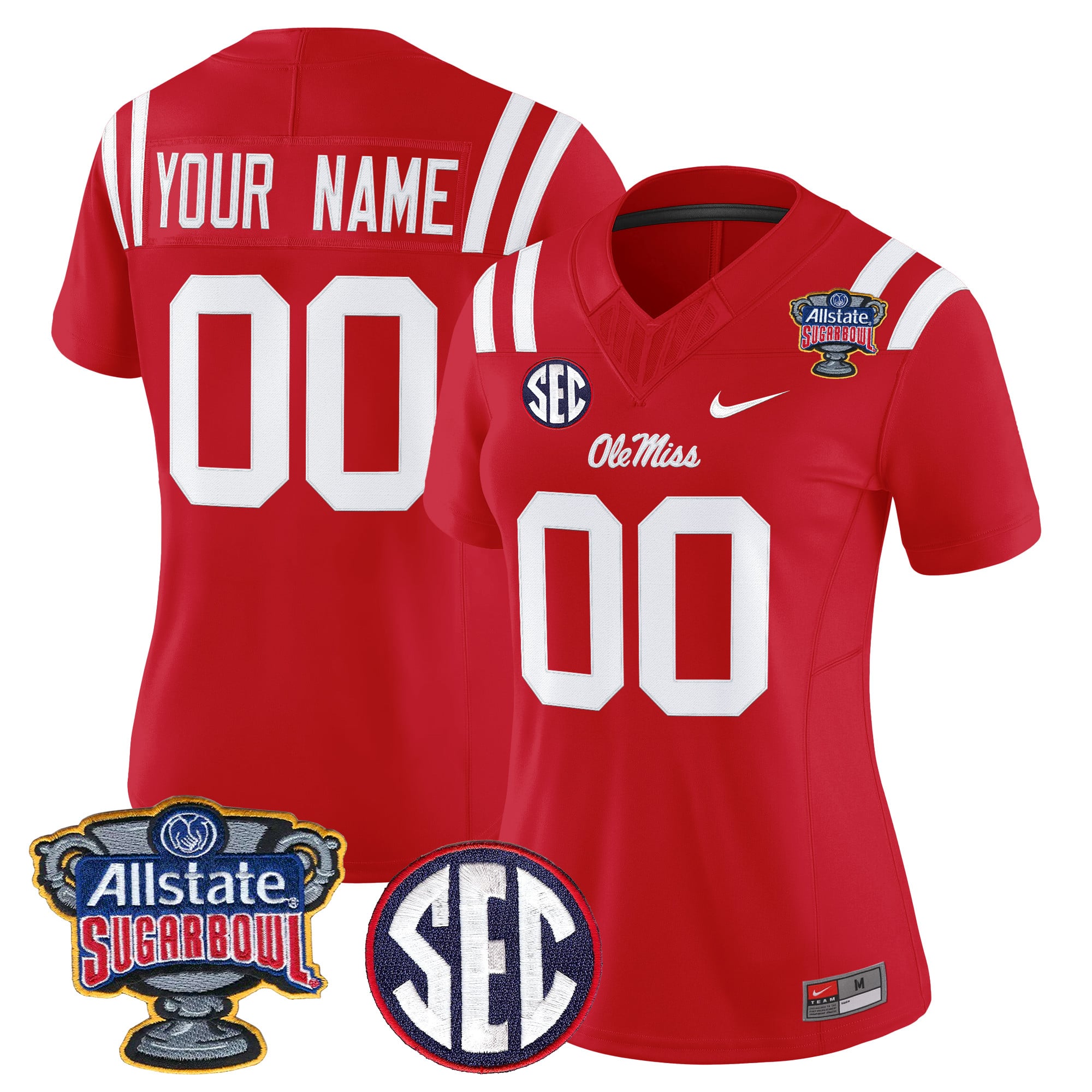 Ole Miss Rebels 2026 Sugar Bowl Vapor Limited Custom Jersey - All Stitched